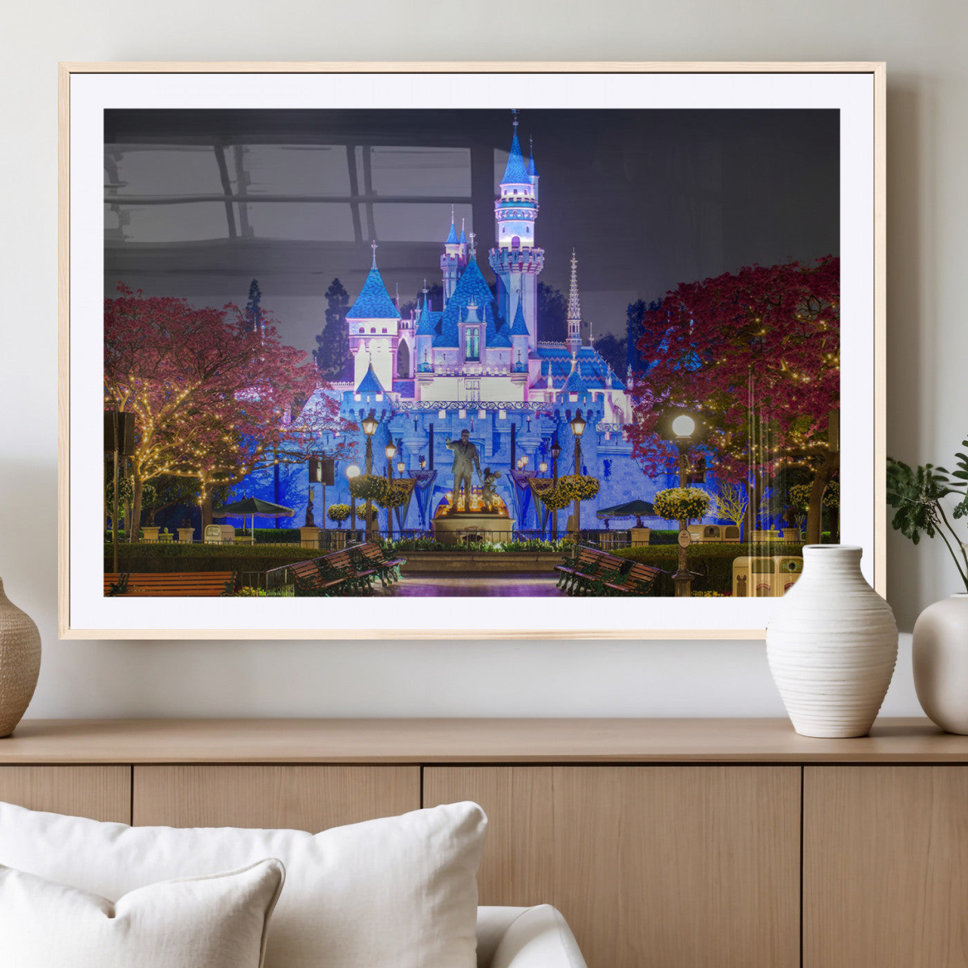 66710-MGV-CV-36X24-Large Disney Castle Wall Art Canvas Print - Magic Kingdom Kids Room Decoration Disney World