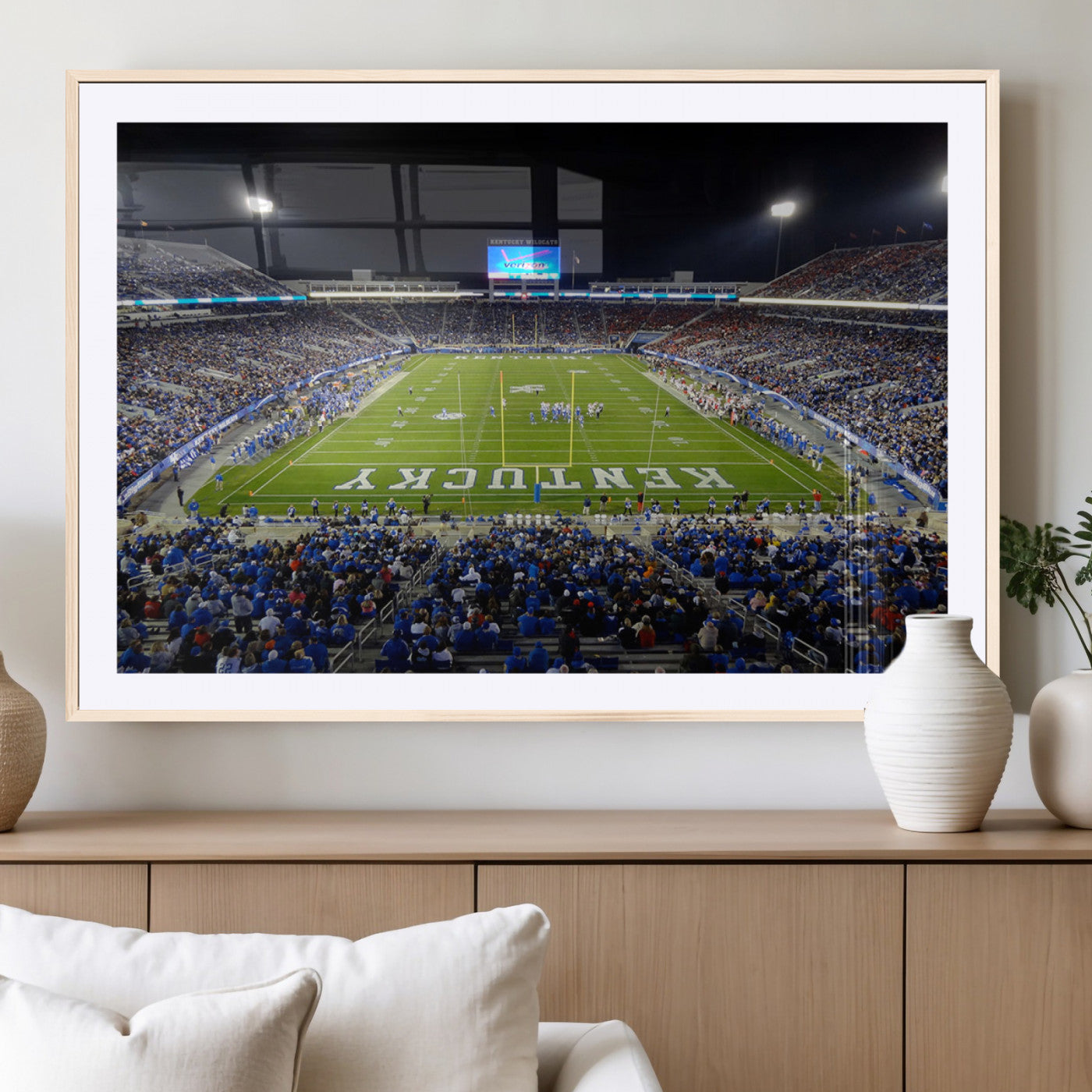 MGC-FP-36x24 - Kroger Field Canvas Wall Art - Kentucky Stadium Wall Art Print - Sunset Football Stadium Wall Decor
