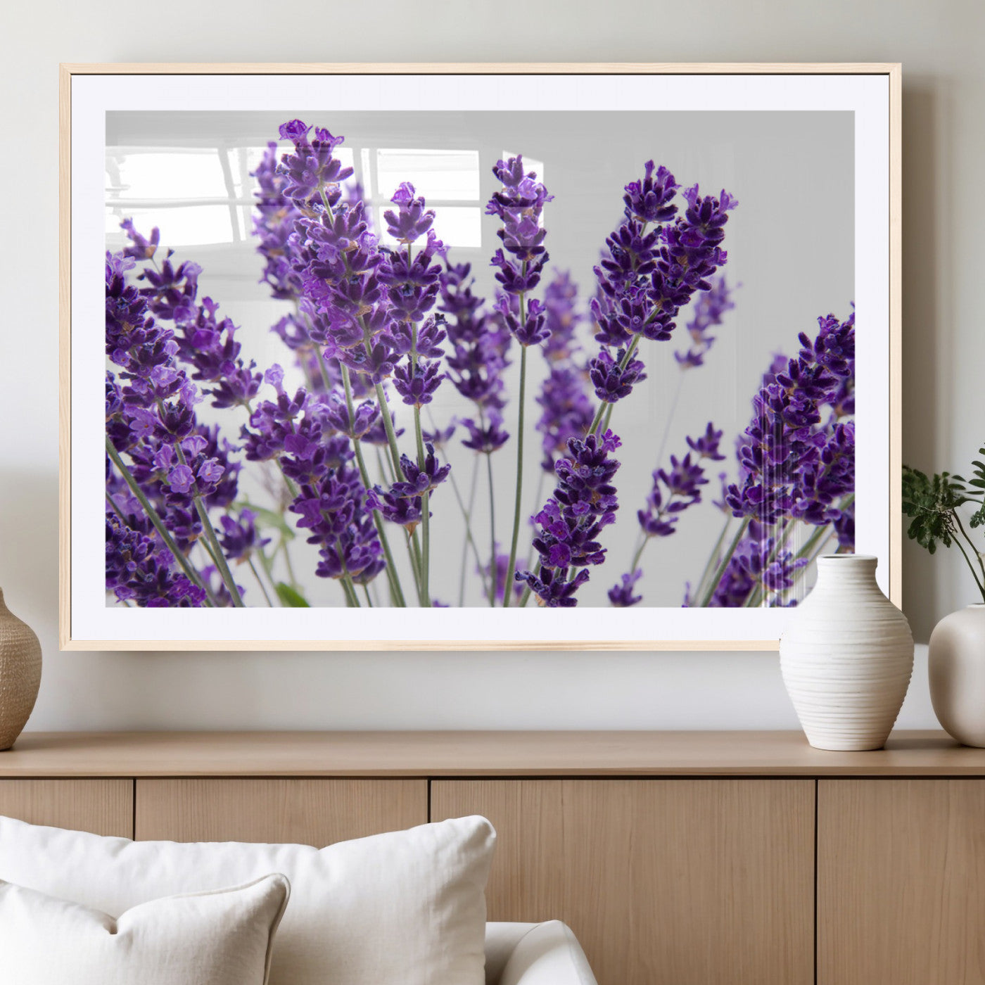MGC-FP-36x24 - Lavender Flower Wall Art Canvas Print