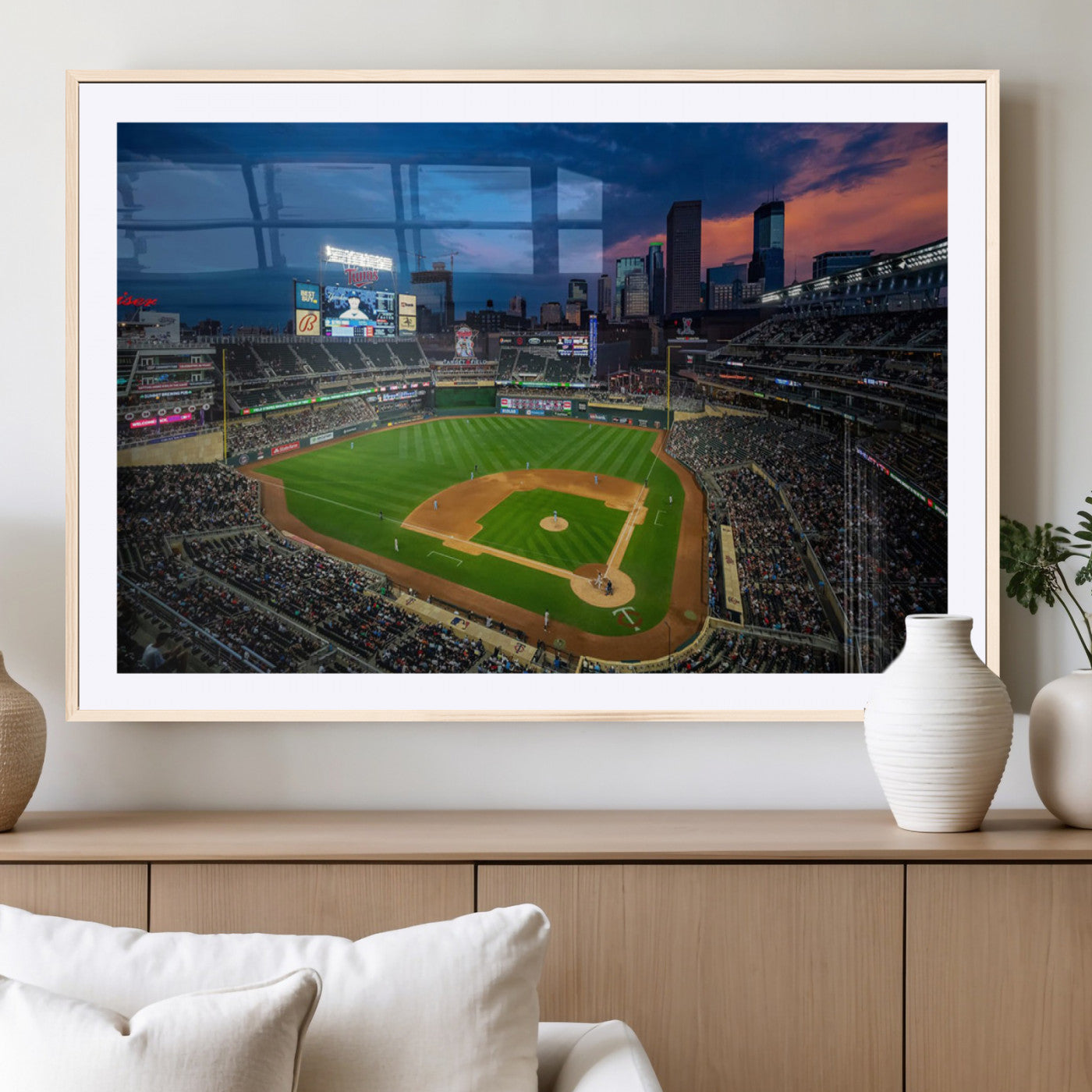 MGC-FP-36x24 - Target Field Wall Art Canvas Print, Baseball Stadium Print, Minneapolis Major League Baseball's