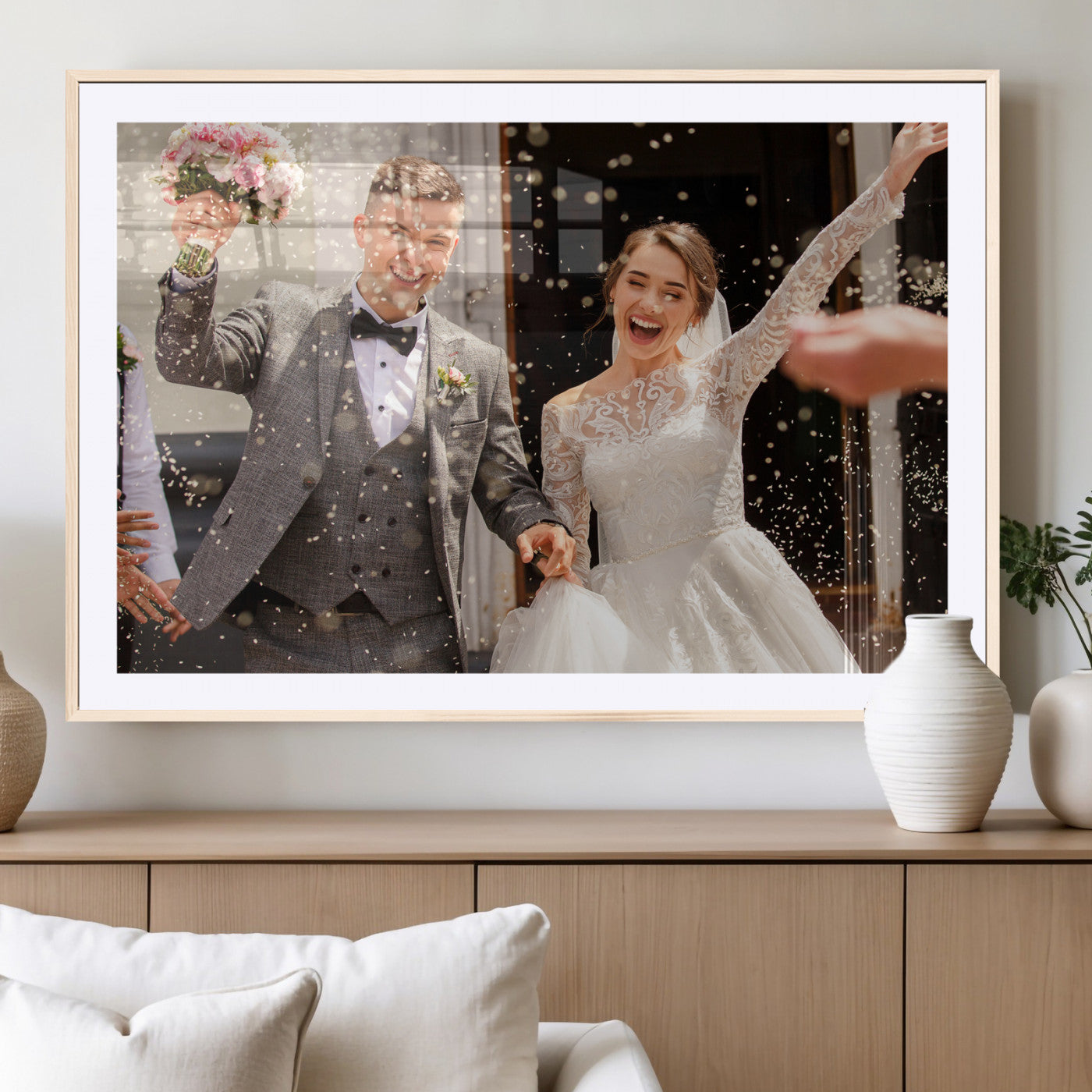 Framed Create Your Canvas Print - Personalized Wall Art for Home Decor Wall Art Print, Create Your Own Photo Canvas Print