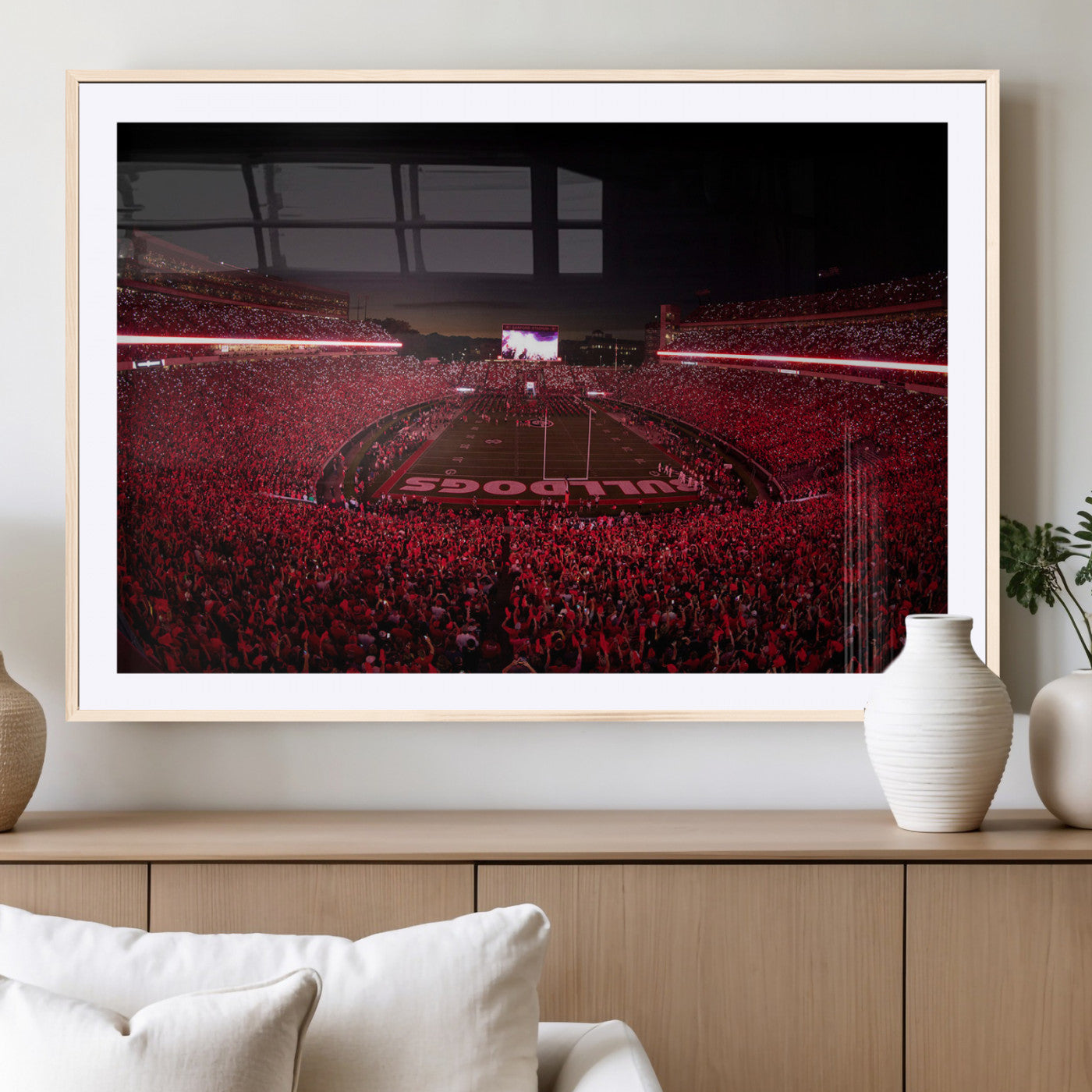 MGC-FP-36x24 - Dooley Stadium Wall Art Print, Sports Arena Canvas Wall Art, Dooley Field at Sanford Stadium Canvas