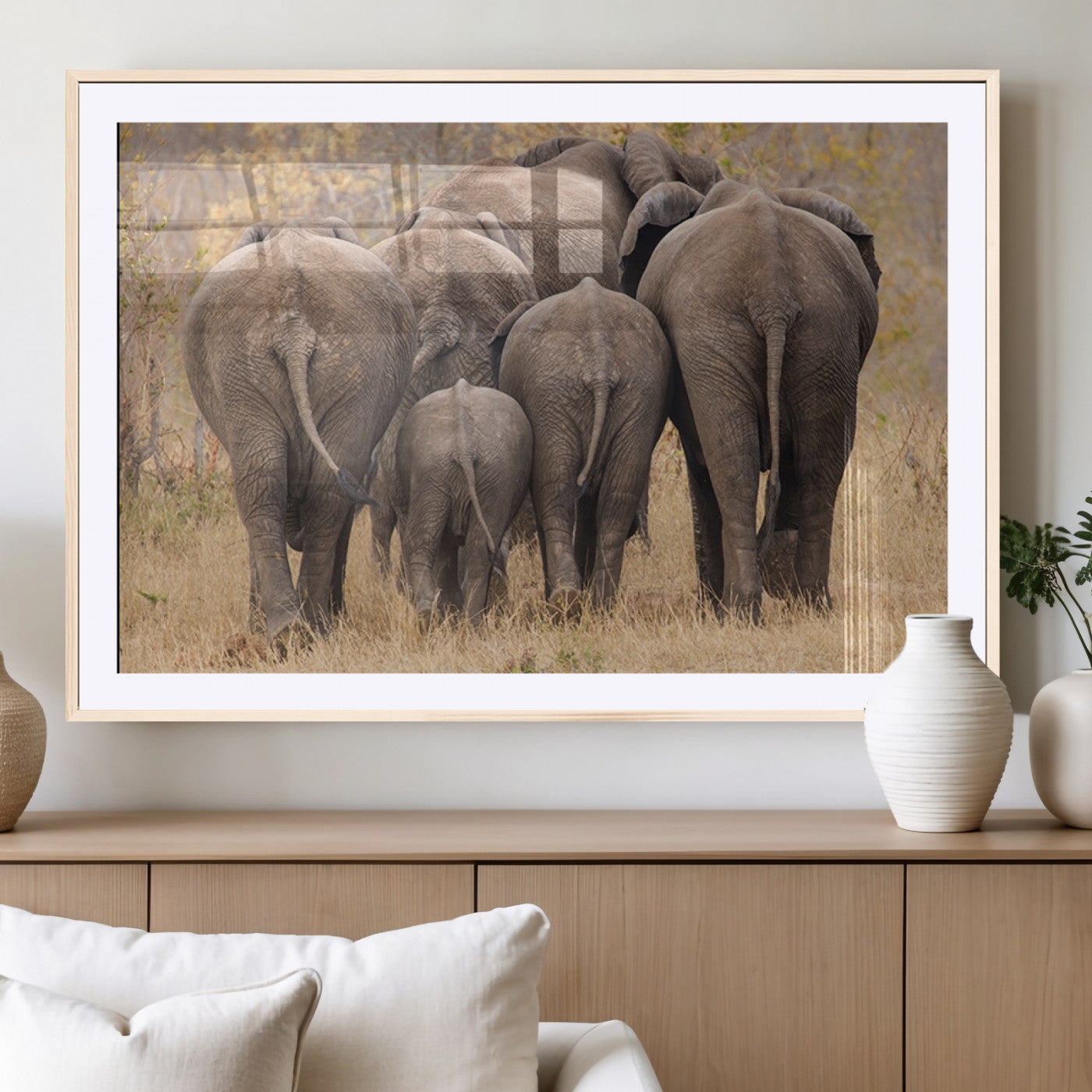 MGC-FP-36x24 - Wild Elephant Wall Art Canvas Print