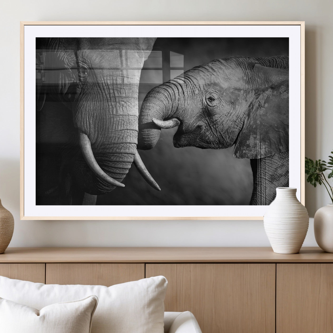 MGC-FP-36x24 - Wild Elephant Wall Art Canvas Print