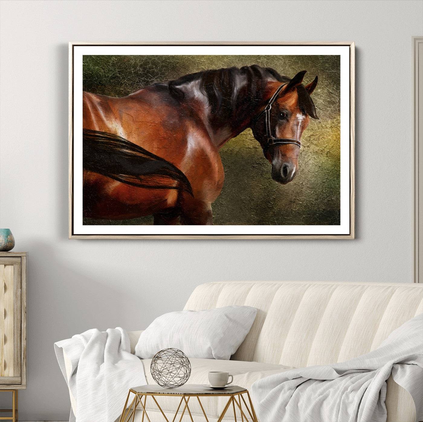 76810-MGC-FP-40x30_Natural-Wild Horses Wall Art Canvas Print