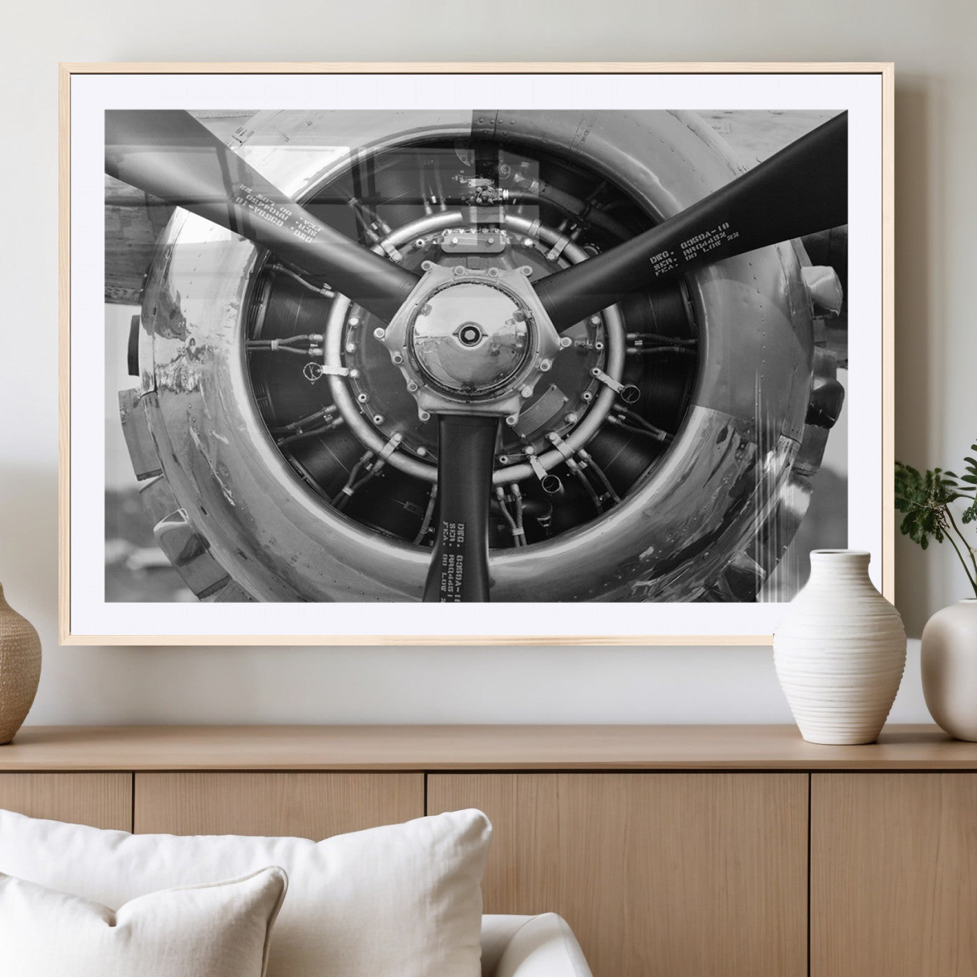 MGC-FP-36x24 - Vintage Airplane Wall Art Canvas Print