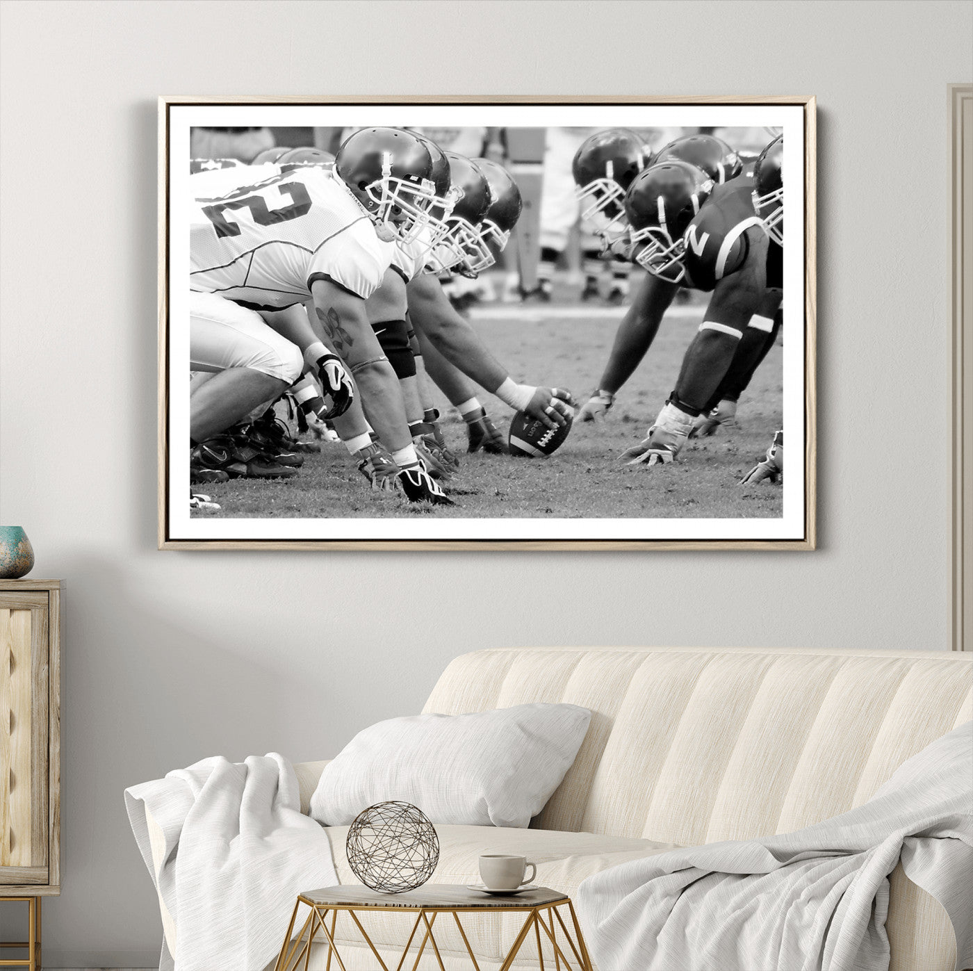97432-MGC-FP-36x24_Natural-American Football Player Wall Art Canvas Print