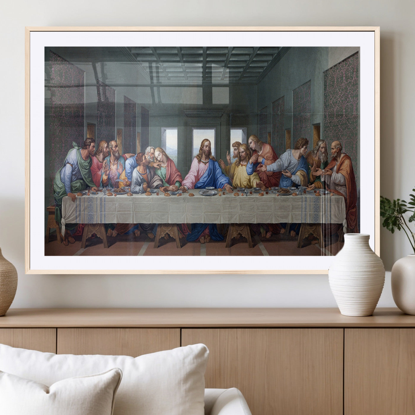 MGC-FP-36x24 - The Last Supper Multi Panel Canvas Wall Art