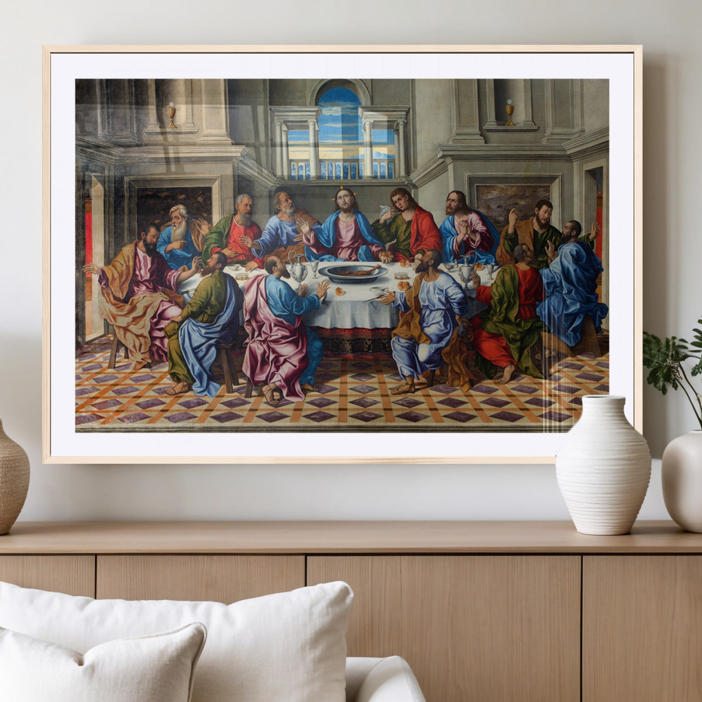MGC-FP-36x24 - The Last Supper Multi Panel Canvas Wall Art