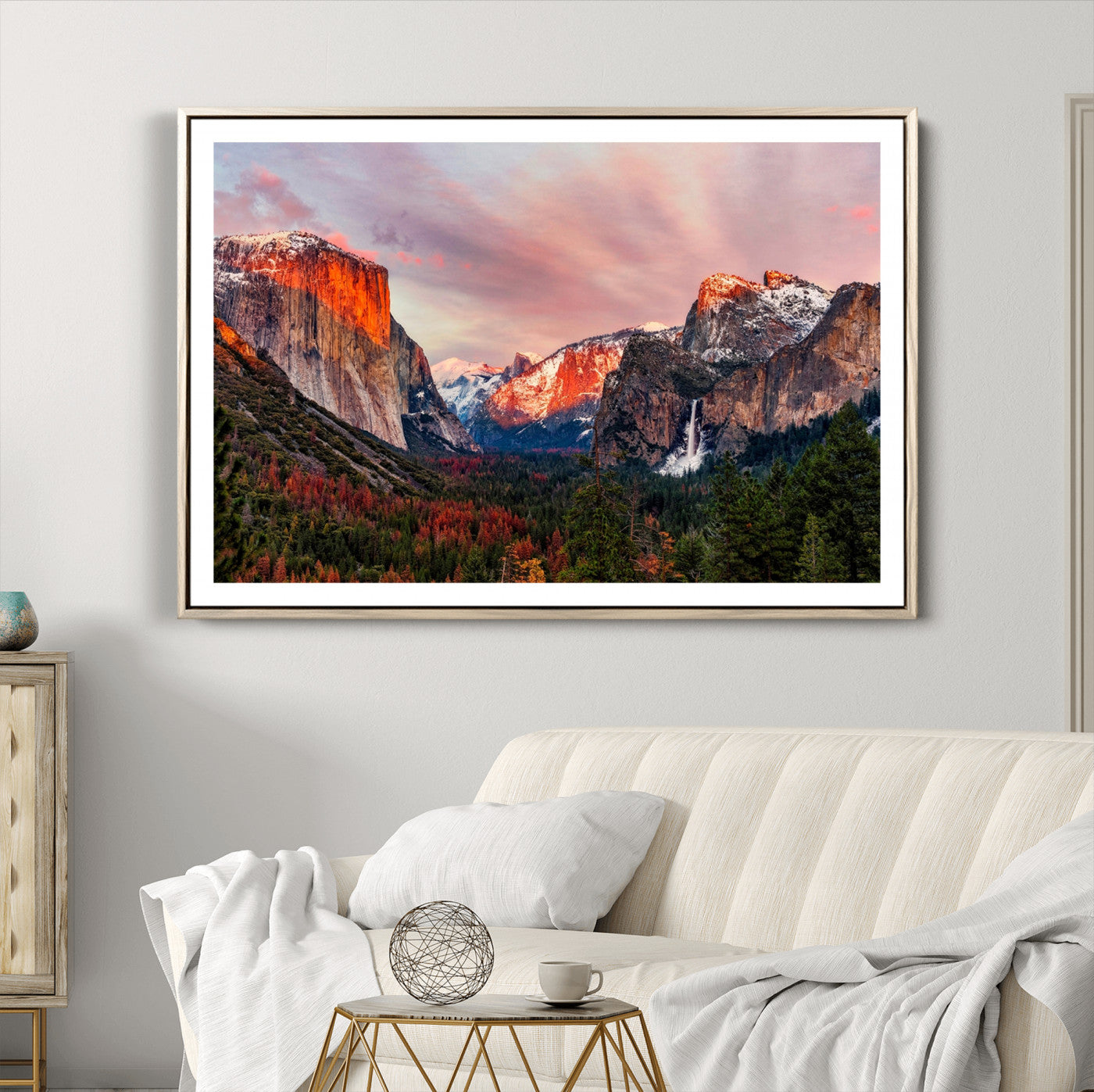 92086-MGV-CV-36X24-Yosemite Half Dome Wall Art Canvas Print El Capitan
