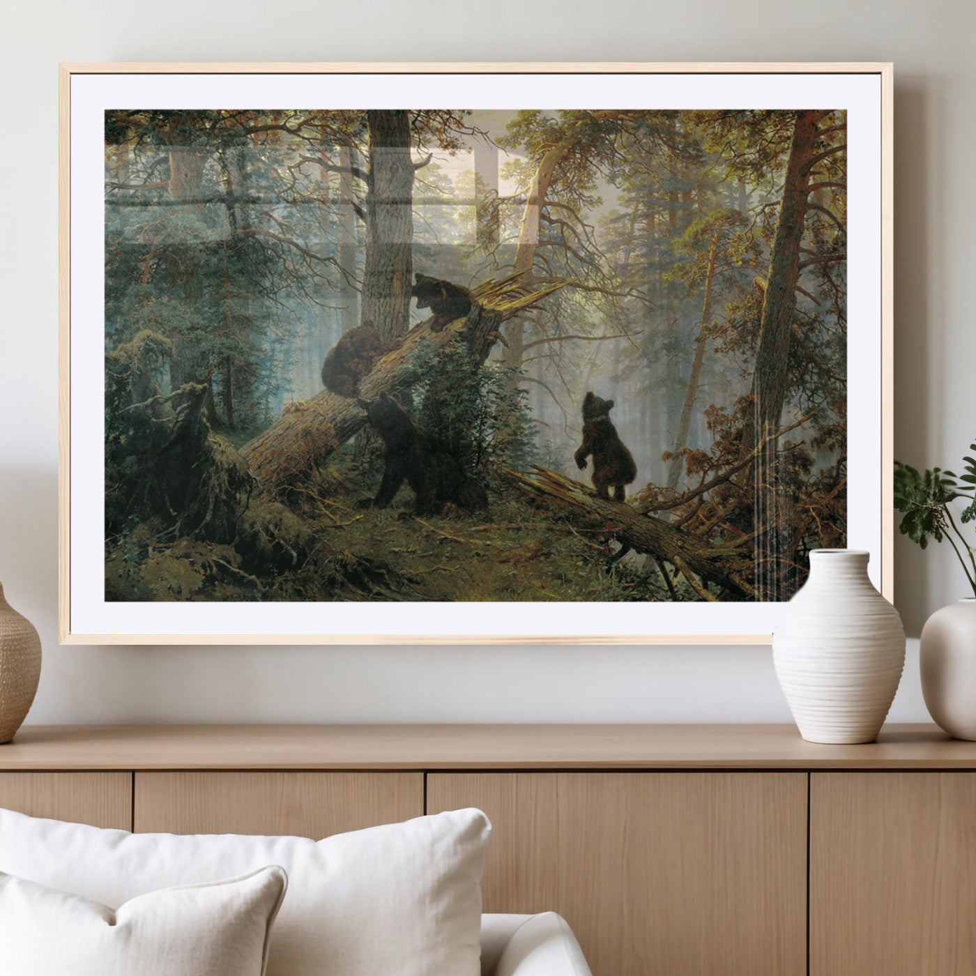 MGC-FP-36x24 - Grizzly Bear Cubs Wall Art Canvas Print