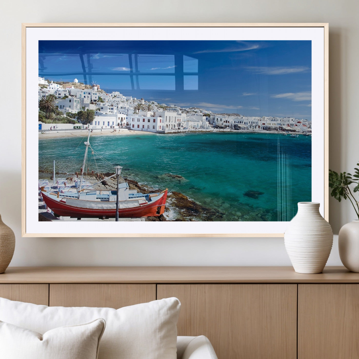 MGC-FP-36x24 - Santorini Wall Art Canvas Print