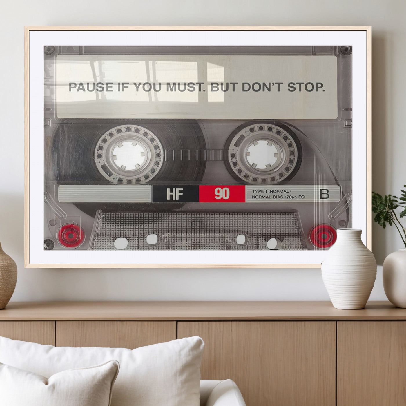 MGC-FP-36x24 - Music Cassette Iconic Wall Art Canvas Print