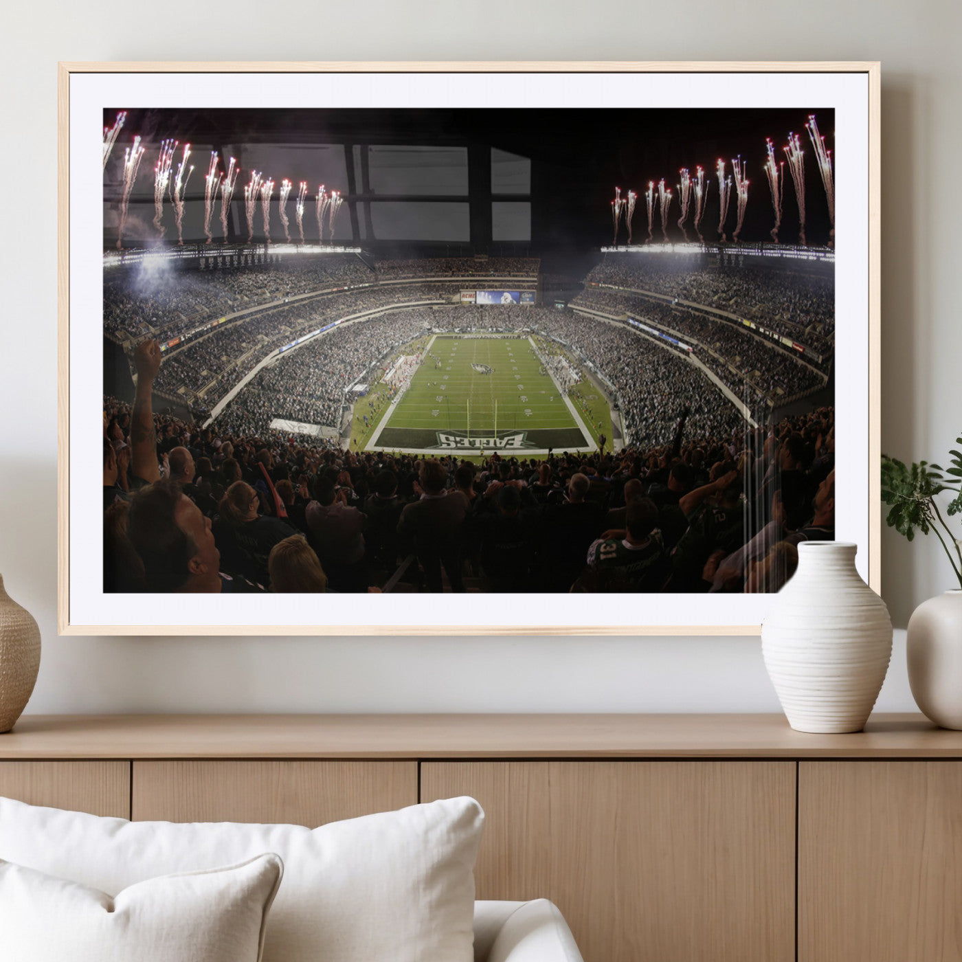 MGC-FP-36x24 - Eagles Field Stadium Wall Art - Philadelphia Eagles Football Team Print - Philadelphia Lincoln
