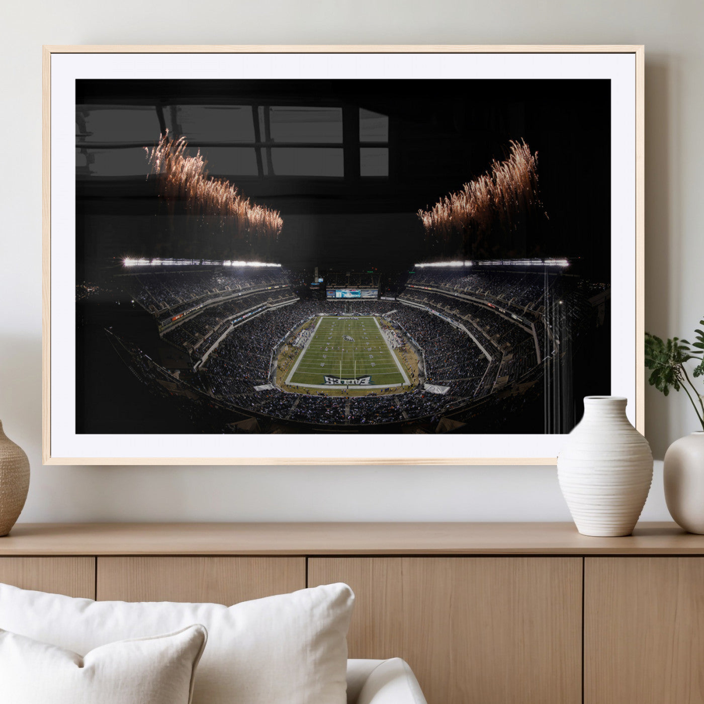 MGC-FP-36x24 - Eagles Field Stadium Wall Art | Philadelphia Eagles Football Team Print - Philadelphia Lincoln