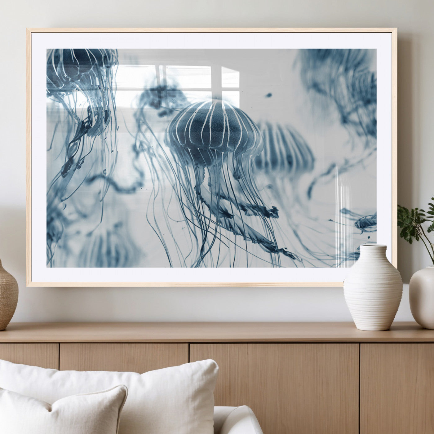 MGC-FP-36x24 - Abstract Jellyfish Canvas Print Wall Art