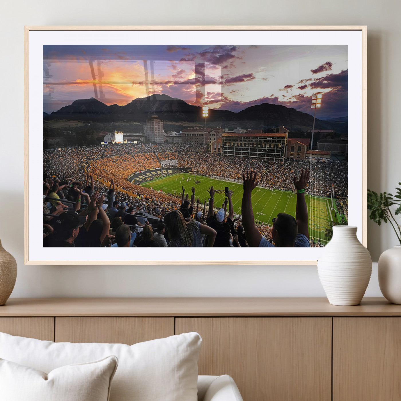 MGC-FP-36x24 - Folsom Field - University of Colorado Buffaloes Football Stadium Wall Art, Colorado Buffaloes Wall