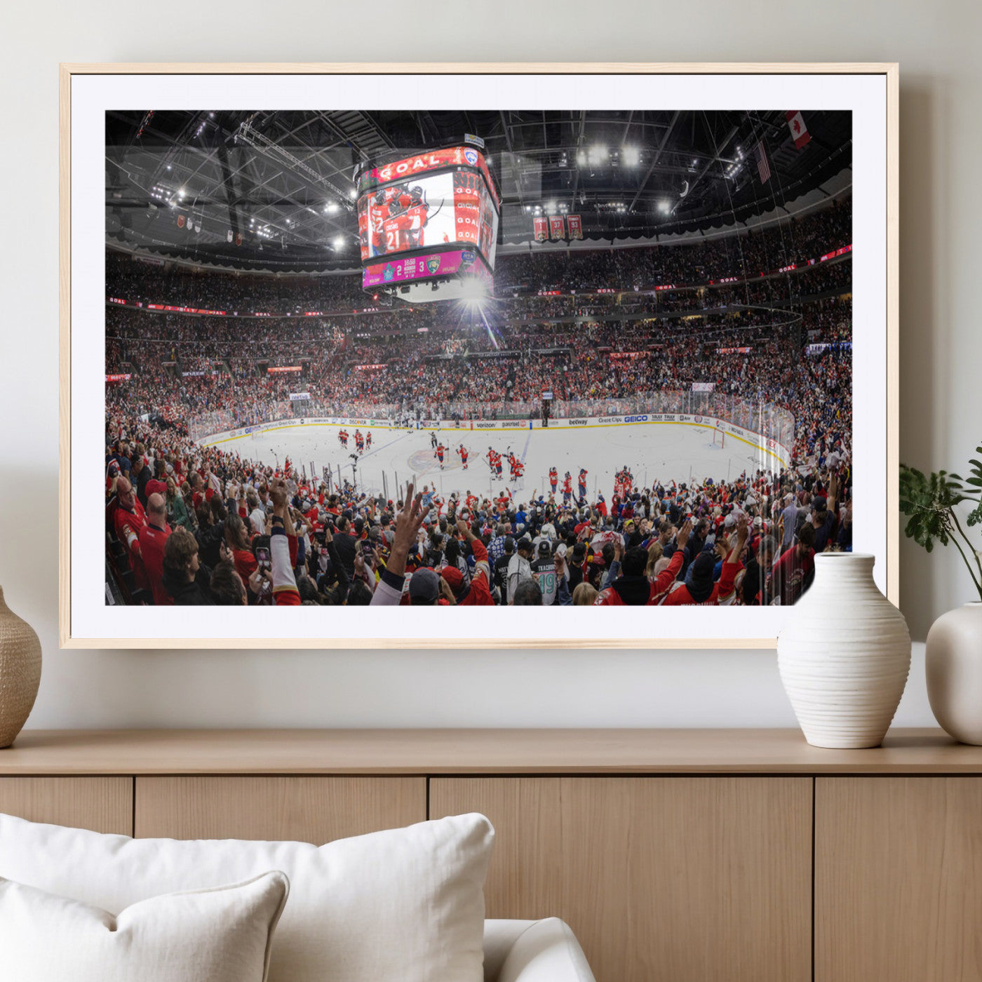 MGC-FP-36x24 - Amerant Bank Arena Wall Art Canvas Print - Basketball Arena Stadium Print
