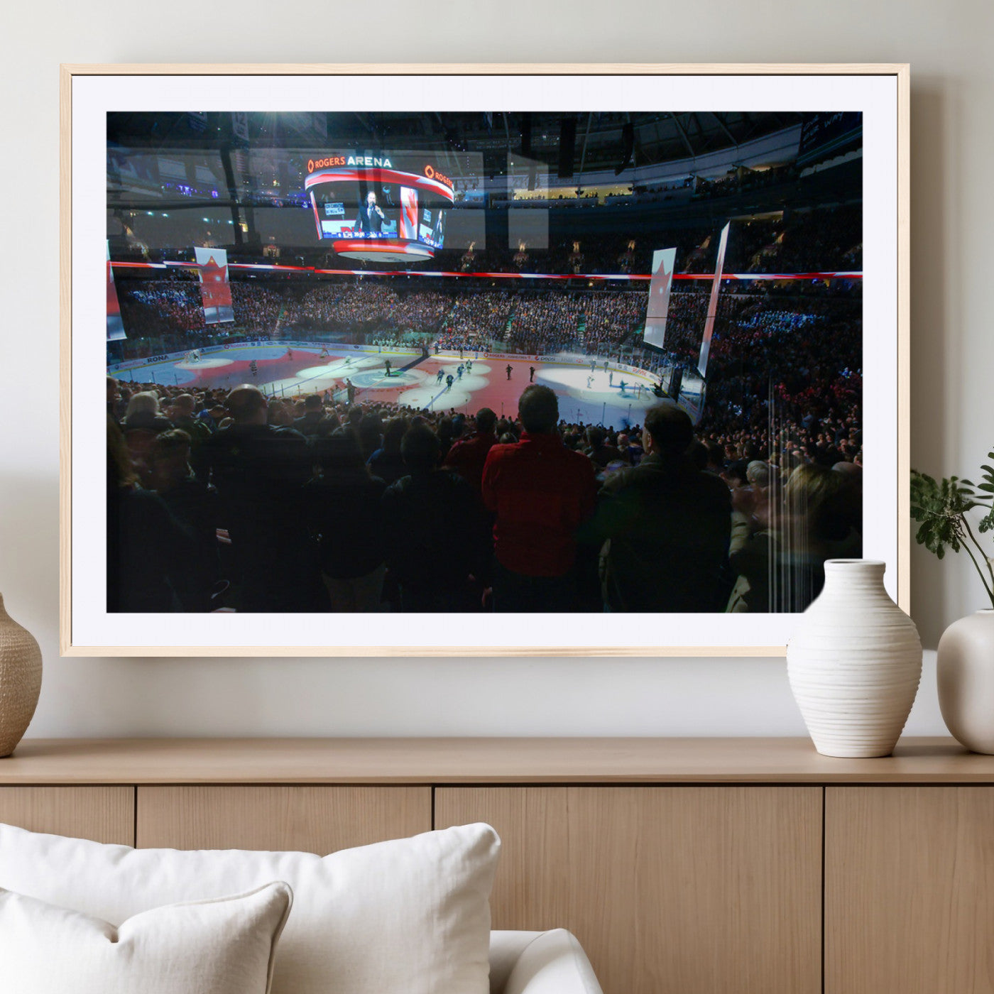 MGC-FP-36x24 - Rogers Arena Vancouver Canucks Ice Hockey Stadium Wall Art, Vancouver Canucks Ice Hockey Print