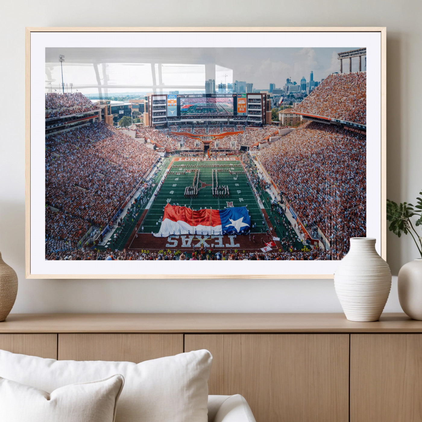 MGC-FP-36x24 - University of Texas Longhorns Football Team Canvas Print - Austin Darrell K Royal-Texas Memorial