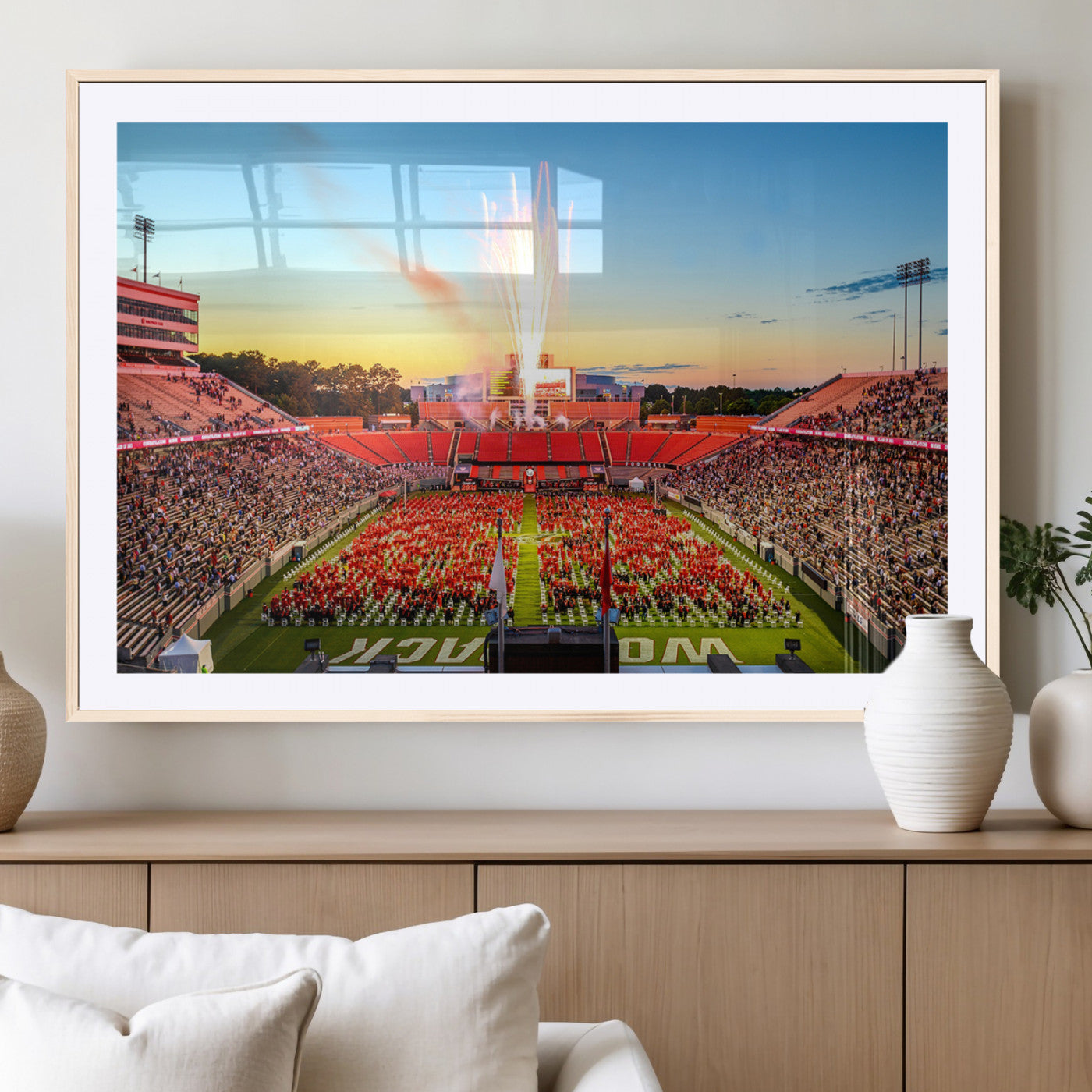 MGC-FP-36x24 - North Carolina State University Canvas Print, North Carolina State University Wolfpack Football Team