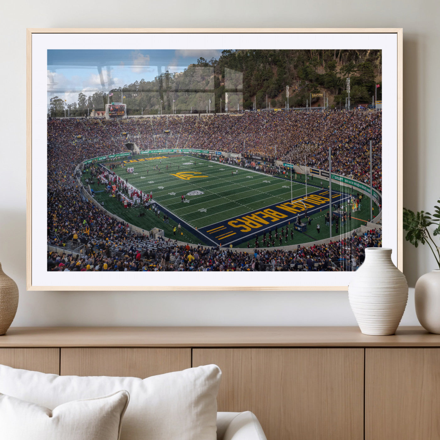 MGC-FP-36x24 - University of California Golden Bears Football Team Print - Berkeley California Memorial Stadium Art