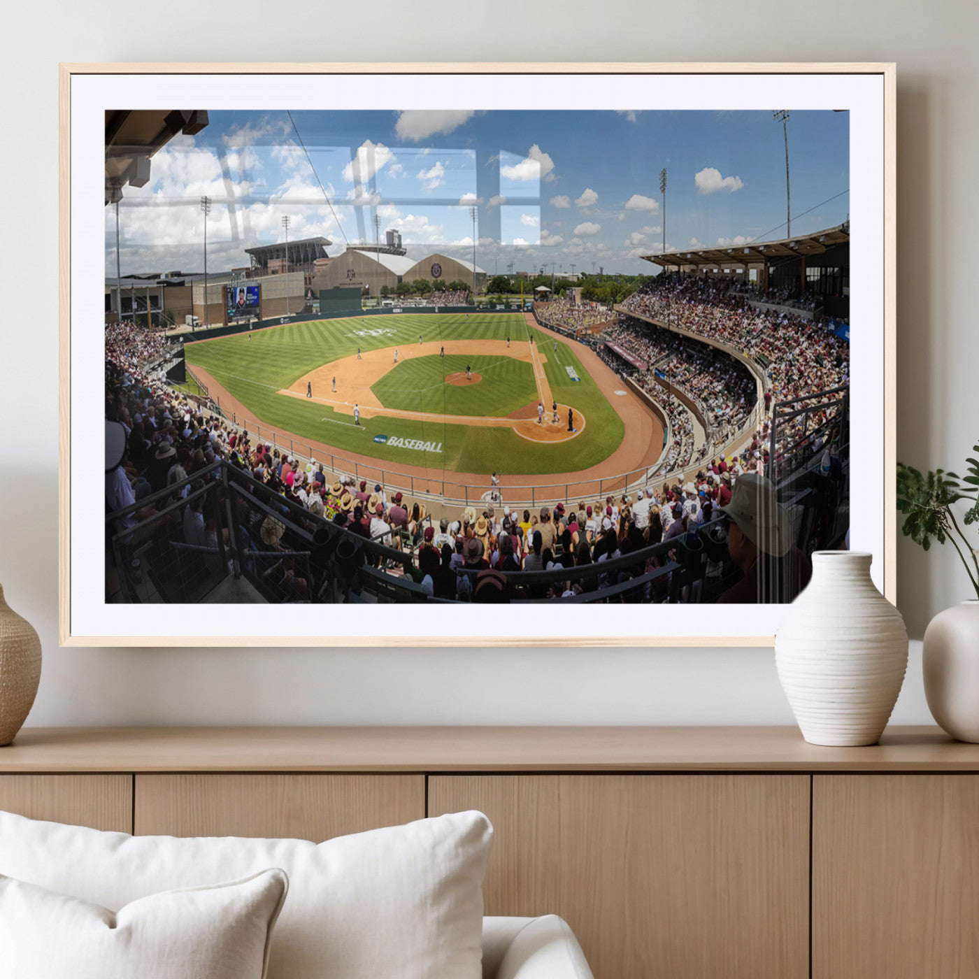 MGC-FP-36x24 - The Texas A&M University Aggies Athletics Team Print - College Station Kyle Field Wall Art Canvas