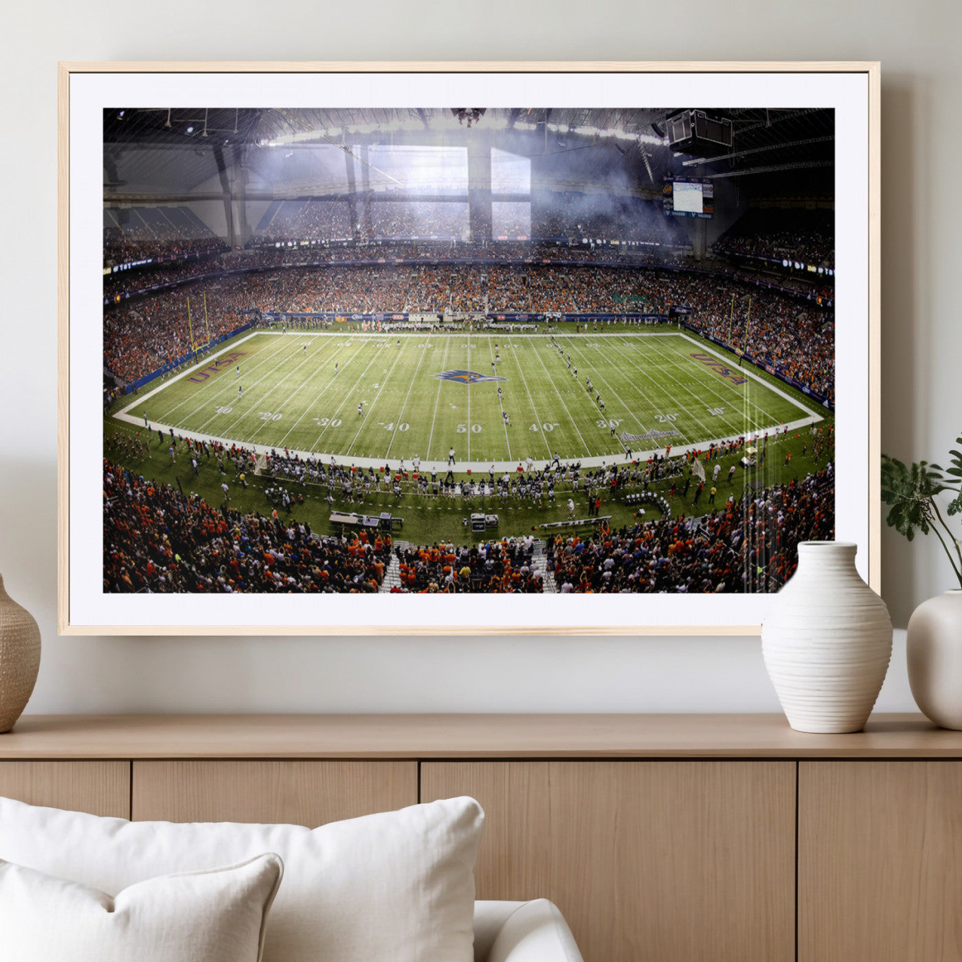 MGC-FP-36x24 - The University of Texas at San Antonio Roadrunners Football Team Print - San Antonio Alamodome Wall
