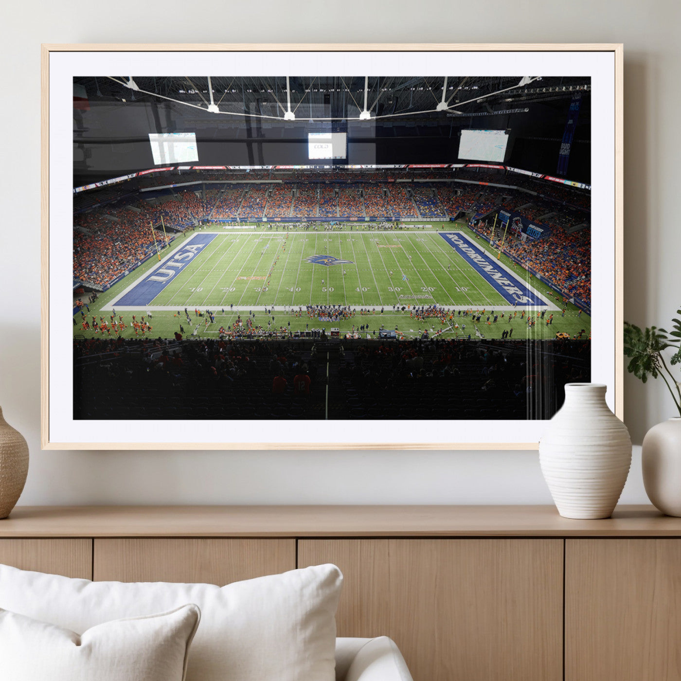 MGC-FP-36x24 - The University of Texas at San Antonio Roadrunners Football Team Print - San Antonio Alamodome Wall