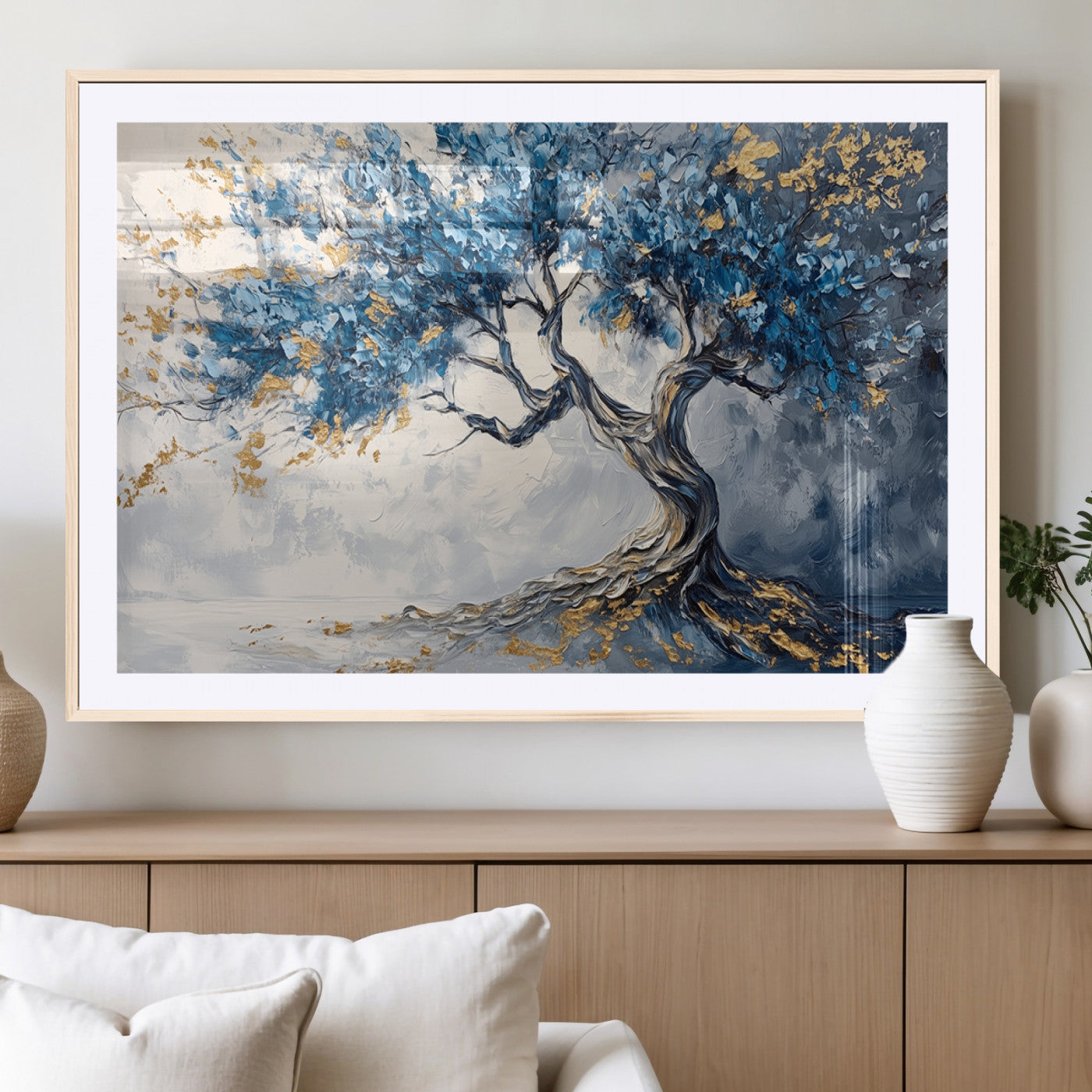 MGC-FP-36x24 - Abstract Tree Painting Canvas Wall Art | Tree of Life Painting Wall Art Canvas Print