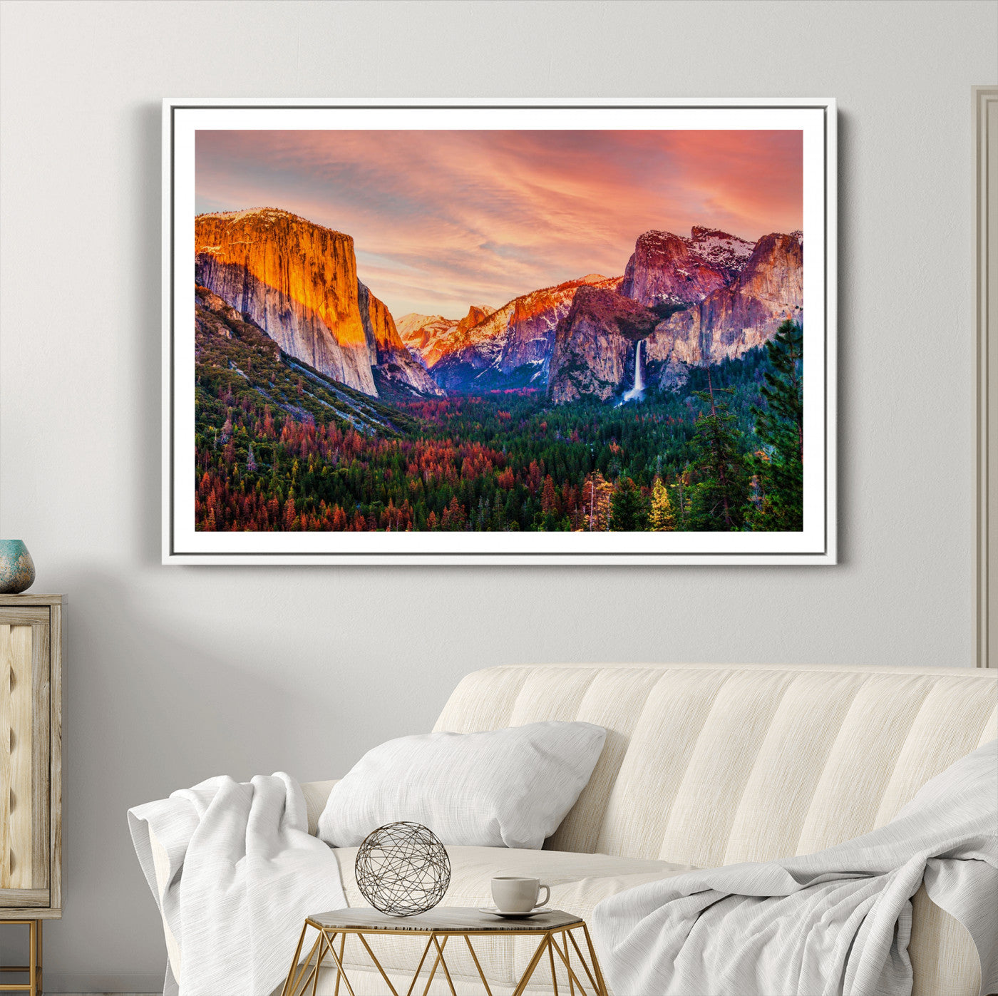 24519-MGC-FP-36x24_White-Yosemite Nal Park Wall Art Landscape Canvas Print El Capitan
