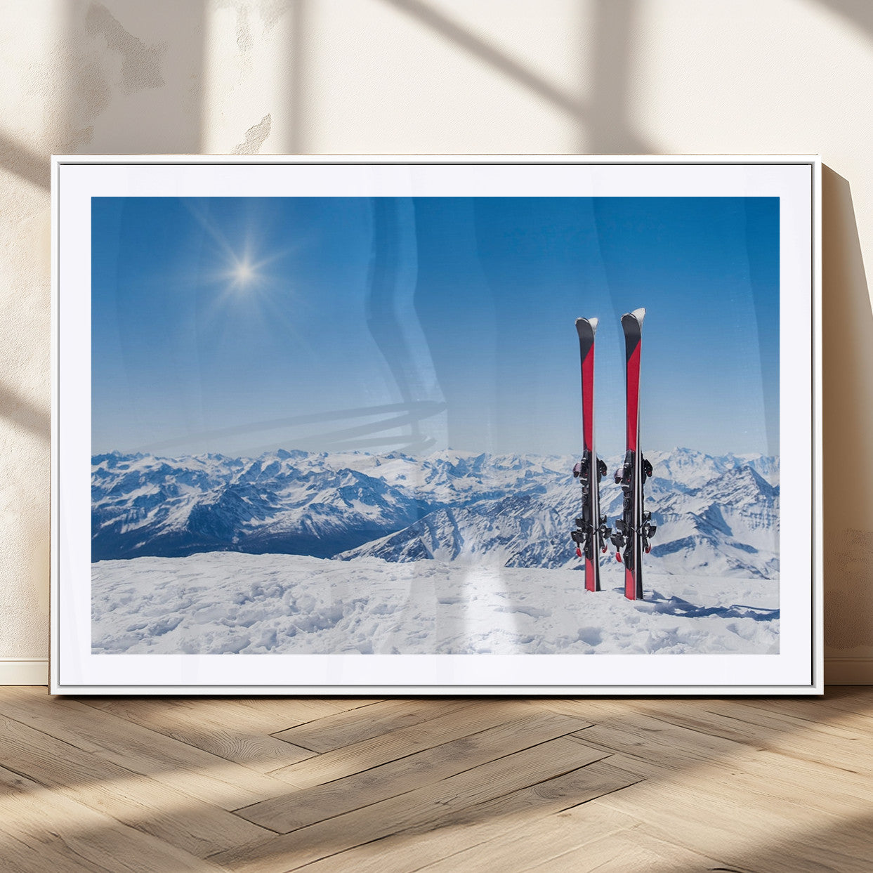 MGC-FP-36x24 - Ski Season Snow Wall Art Canvas Print
