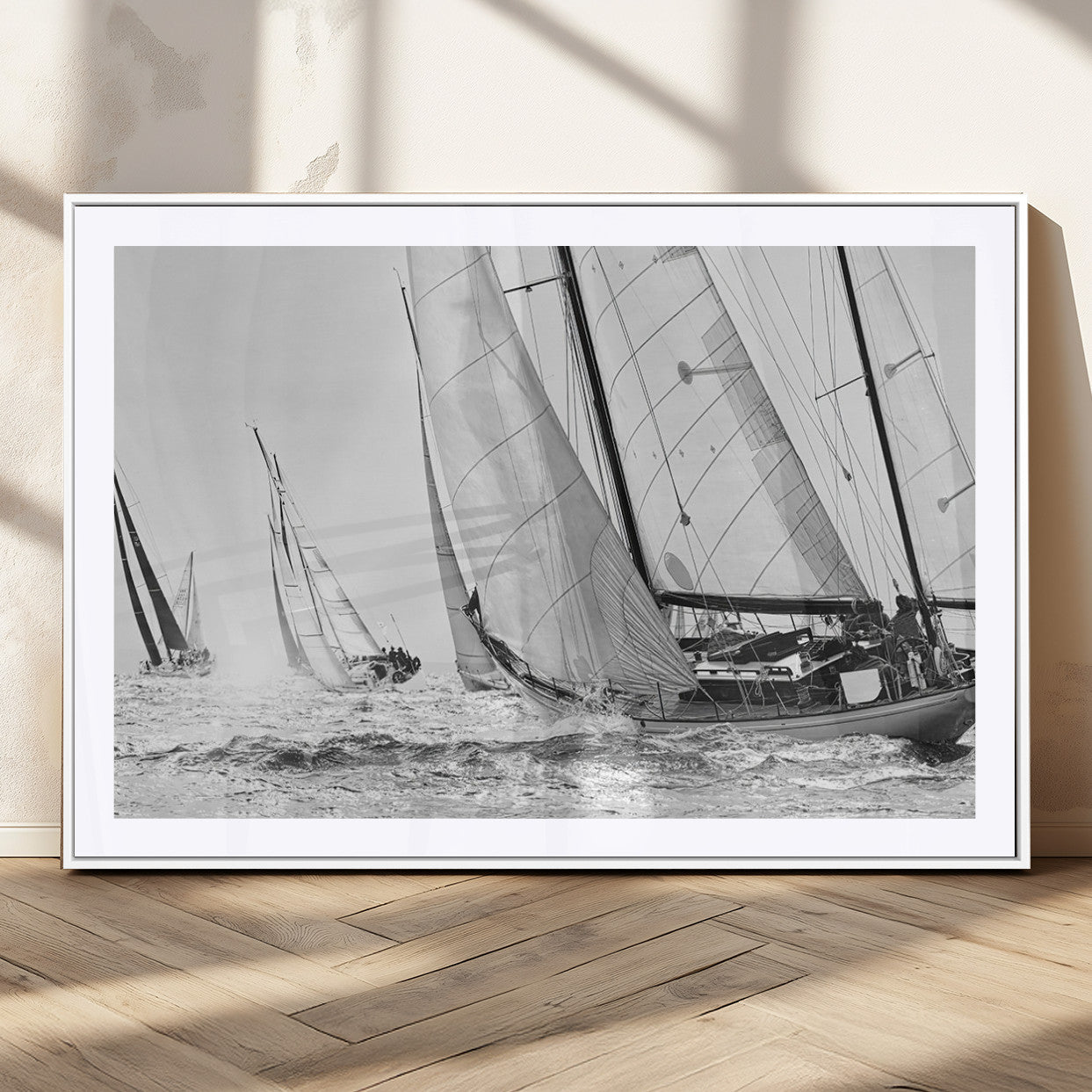 MGC-FP-36x24 - Yacht Sailboat Regatta Canvas Wall Art Canvas Print