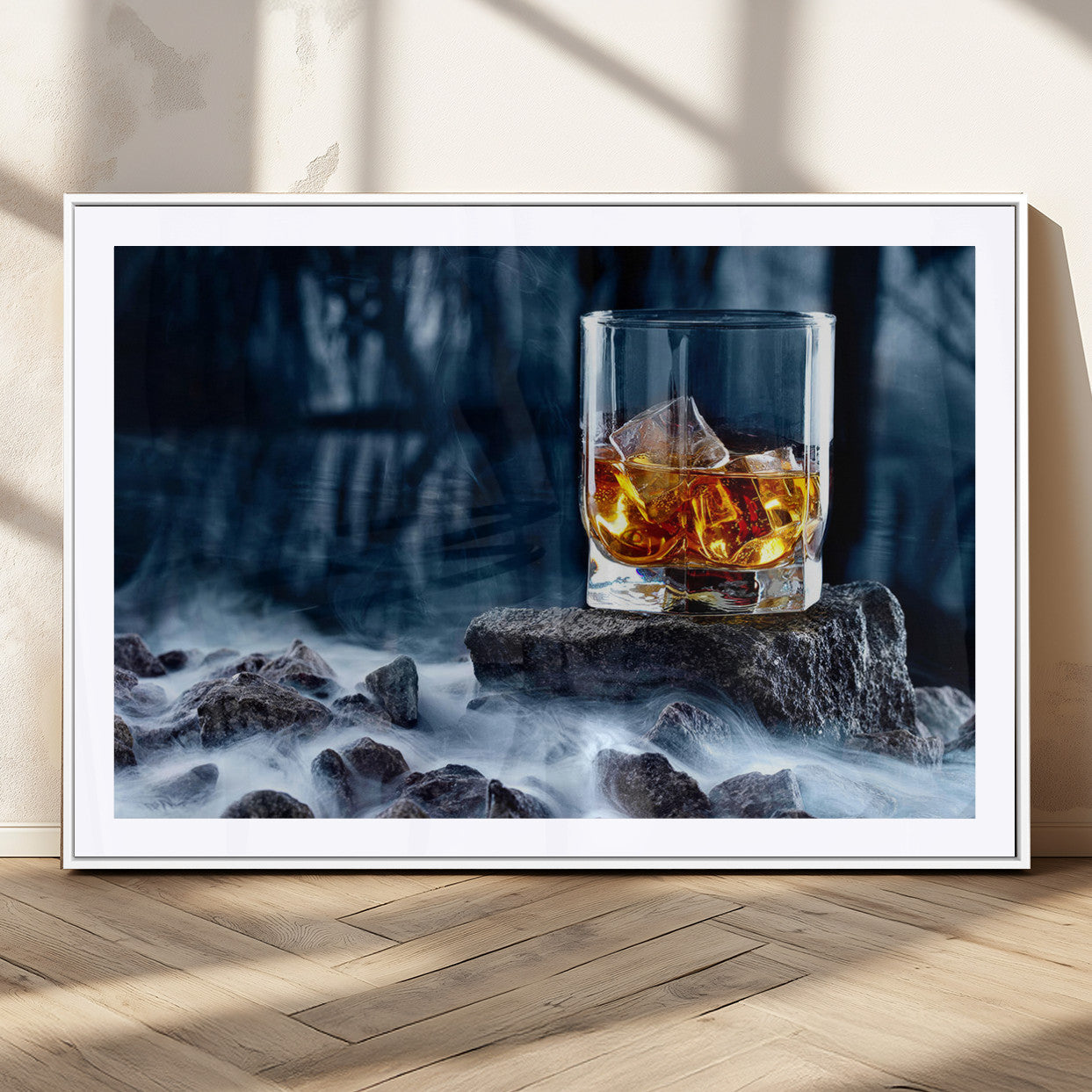 MGC-FP-36x24 - Whiskey Ice Wall Art Canvas Print