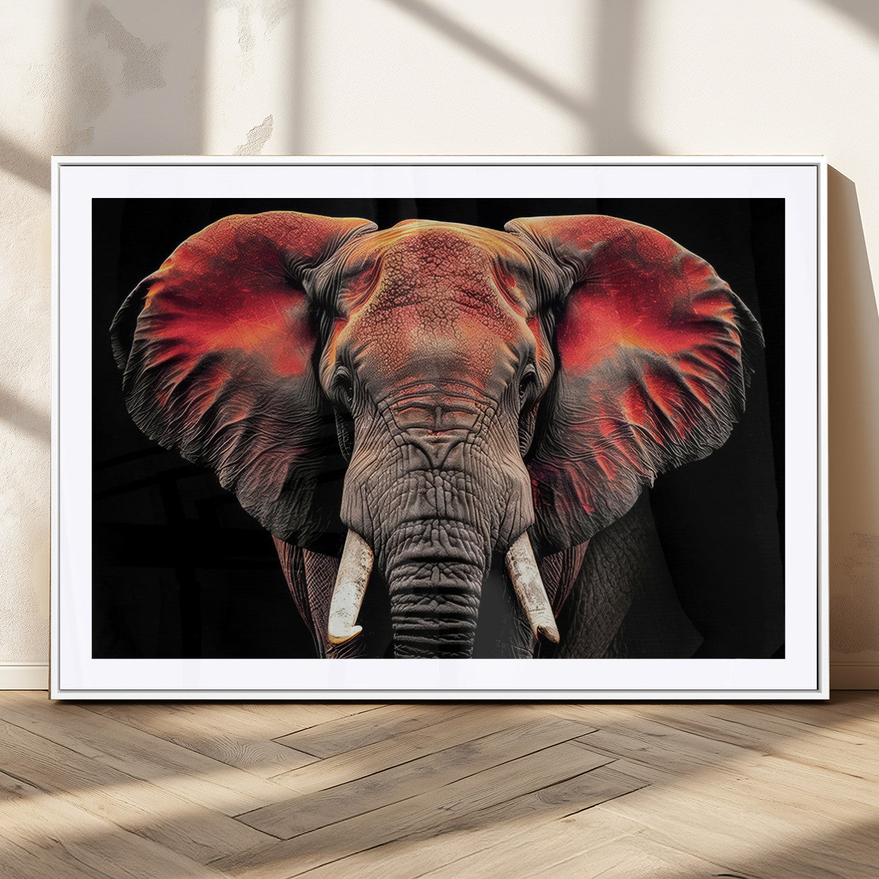 54719-MGC-FP-36x24_White-Elephant Wall Art Canvas Print