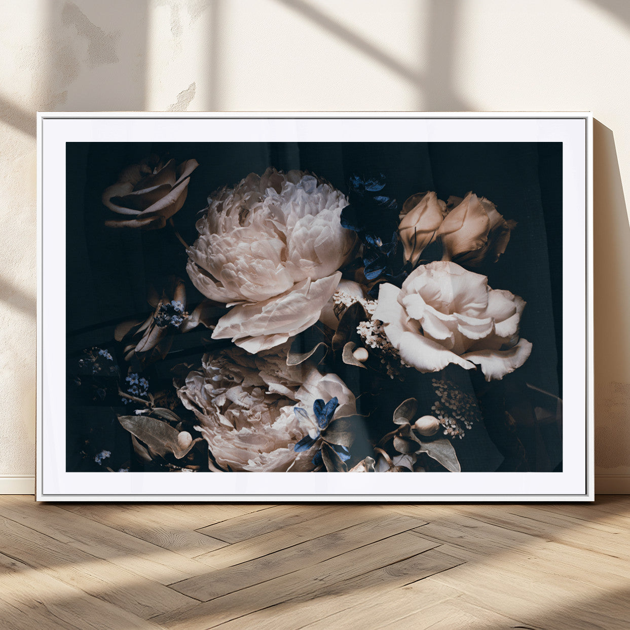 MGC-FP-36x24 - Pink Peonies Flowers Large Canvas Art Print