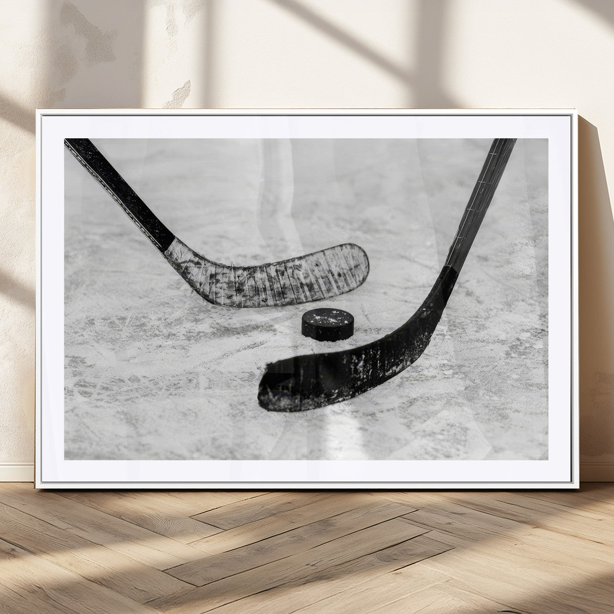 MGC-FP-36x24 - Winter Ice Hockey Sport Canvas Wall Art Print - Hockey Wall Art Print