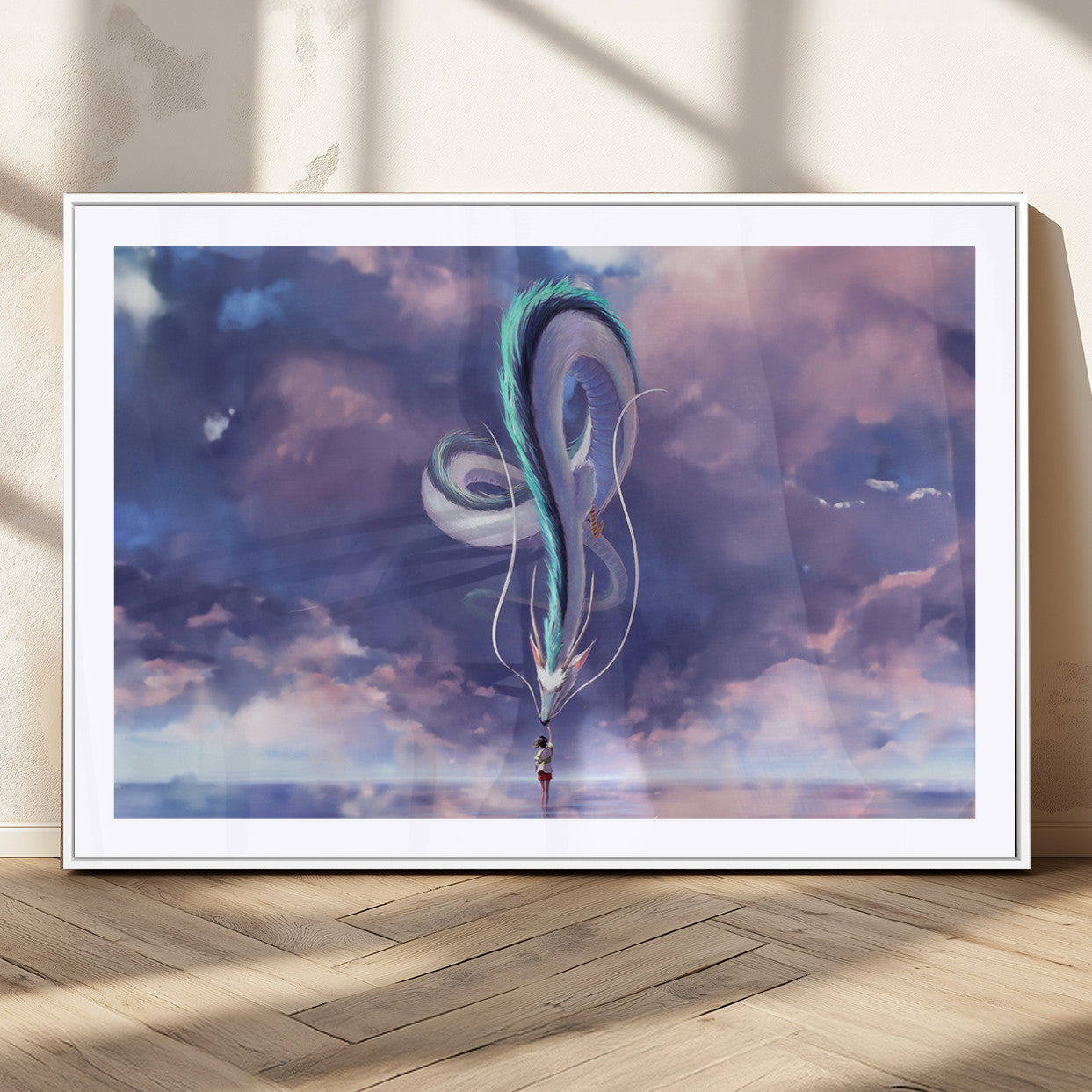 MGC-FP-36x24 - Spirited Away Haku and Chihiro Poster - Anime Lover - Hayao Miyazaki - Studio Ghibli Poster - Anime