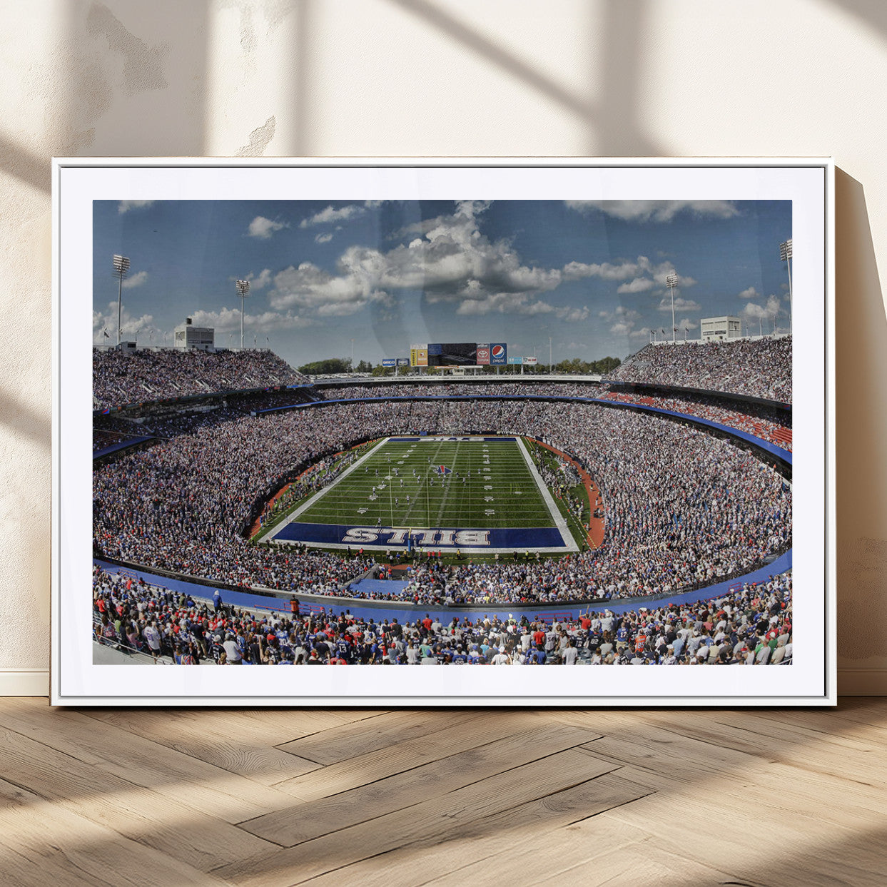 MGC-FP-36x24 - Buffalo Bills Highmark Stadium Wall Art Canvas Print - Bills Stadium Game Day Triple Canvas Wall Art