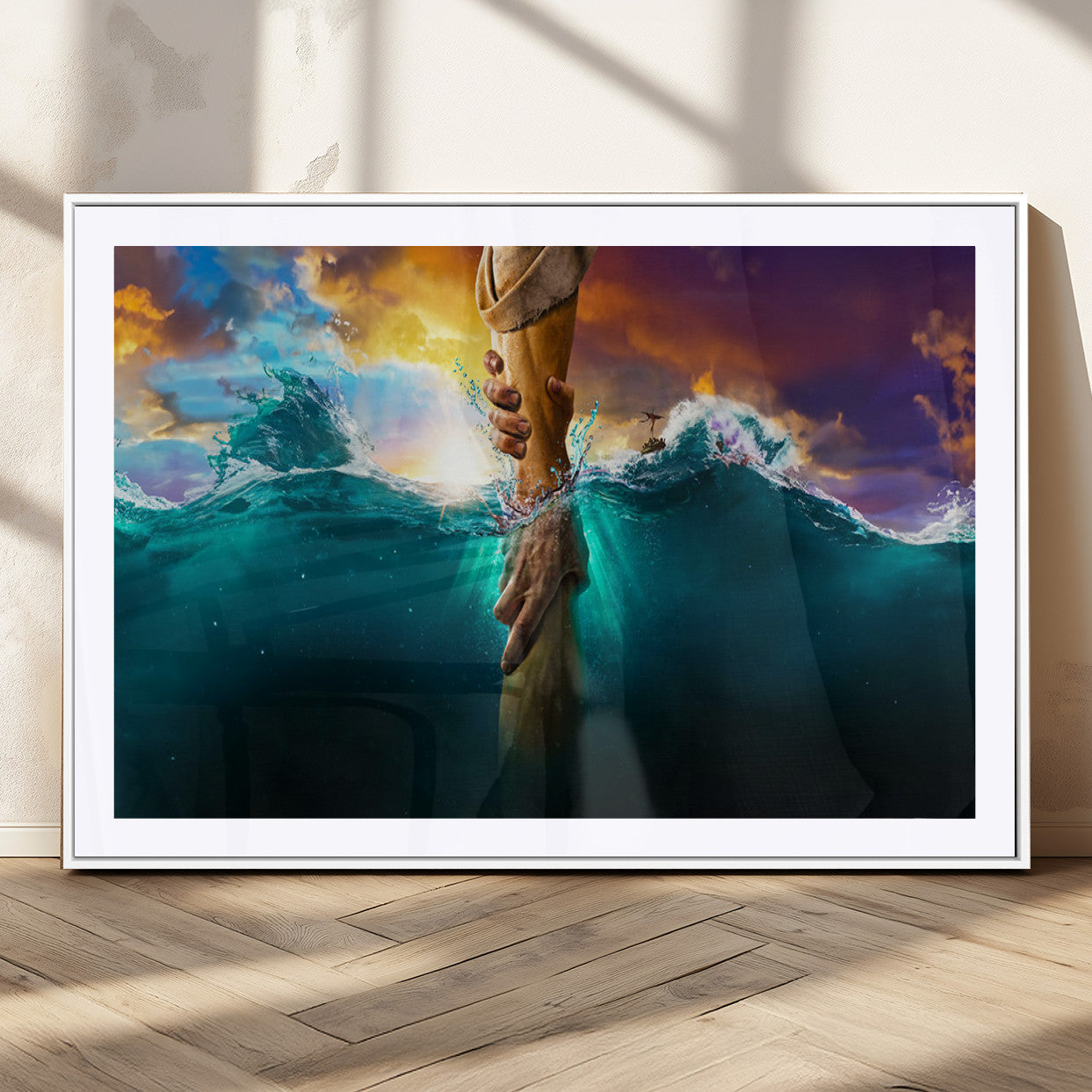 MGC-FP-36x24 - God Hand Wall Art Canvas Print