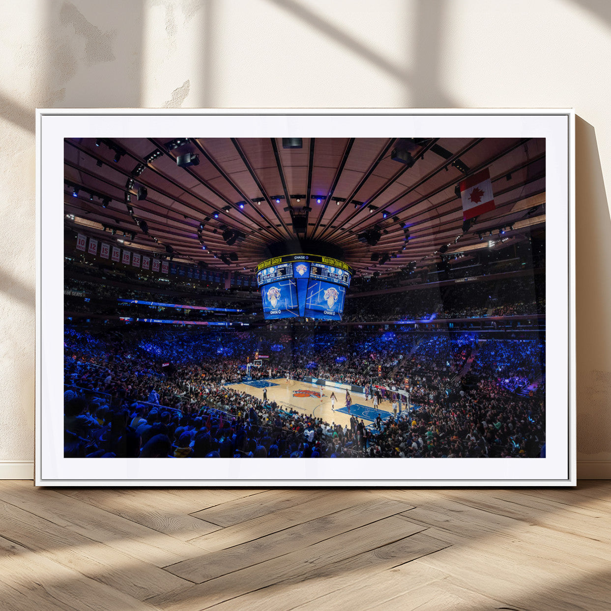 MGC-FP-36x24 - Madison Square Garden Basketball Print Canvas- Madison Square Garden Basketball Game Triple Canvas
