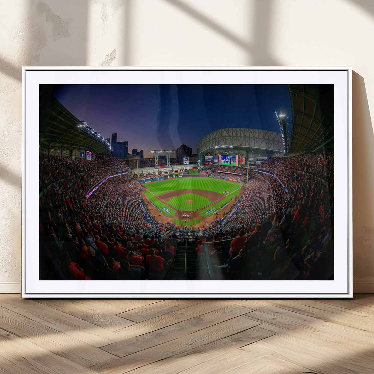 MGC-FP-36x24 - Houston Astros Baseball Print Canvas - Houston Minute Maid Park Stadium Wall Art Canvas Print