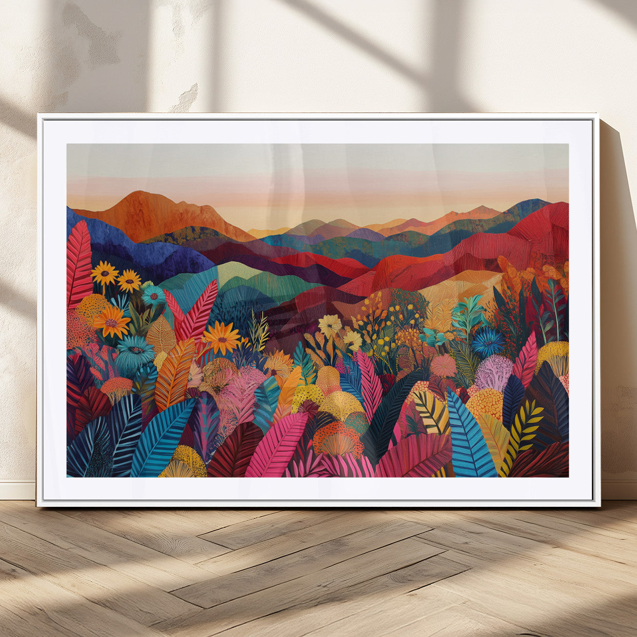 MGC-FP-36x24 - YAYOI KUSAMA Abstract Print - Landscape Canvas Wall Art Print - Vibrant Modern Decor for Living