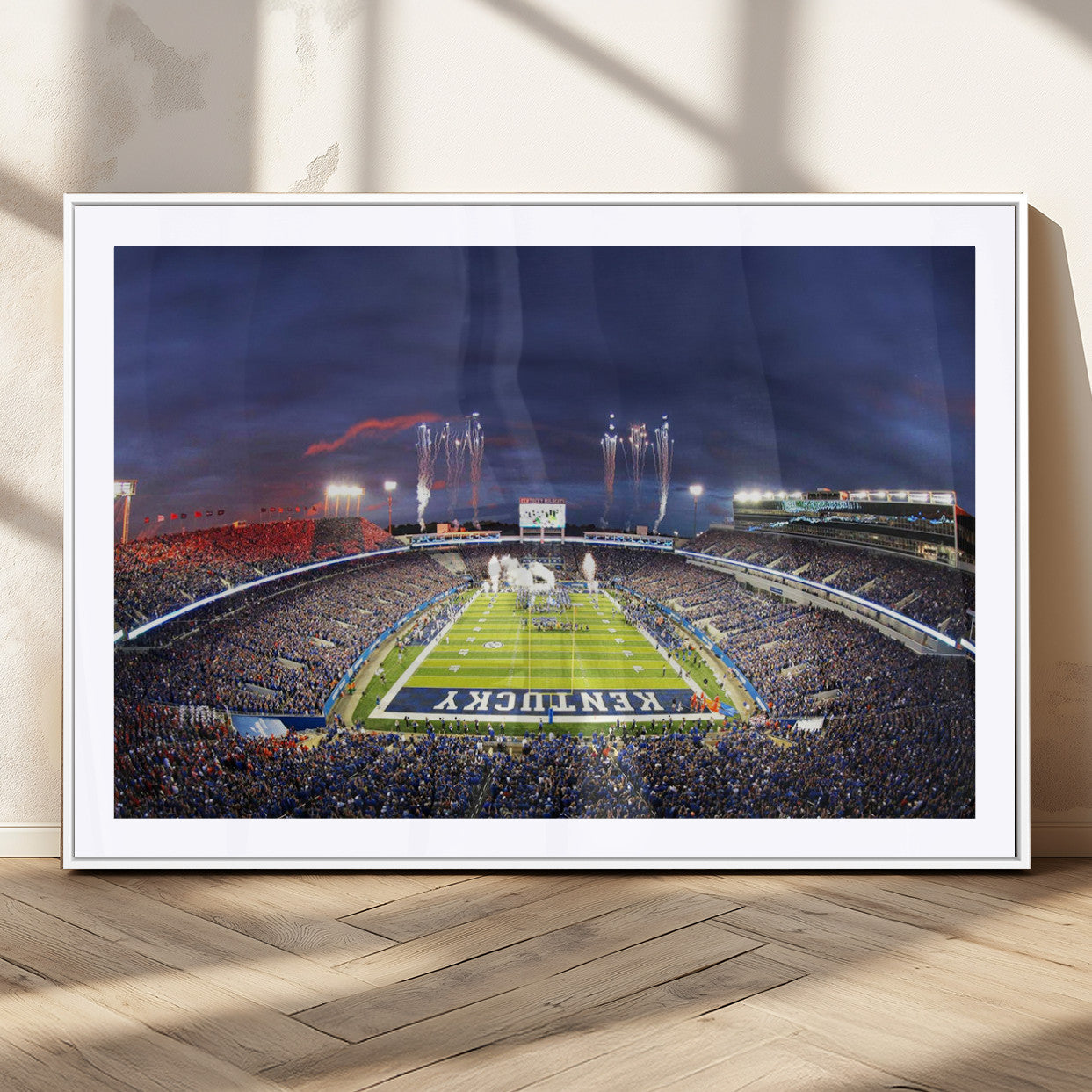 MGC-FP-36x24 - Kroger Field Canvas Wall Art - Kentucky Stadium Wall Art Print - Sunset Football Stadium Wall Decor