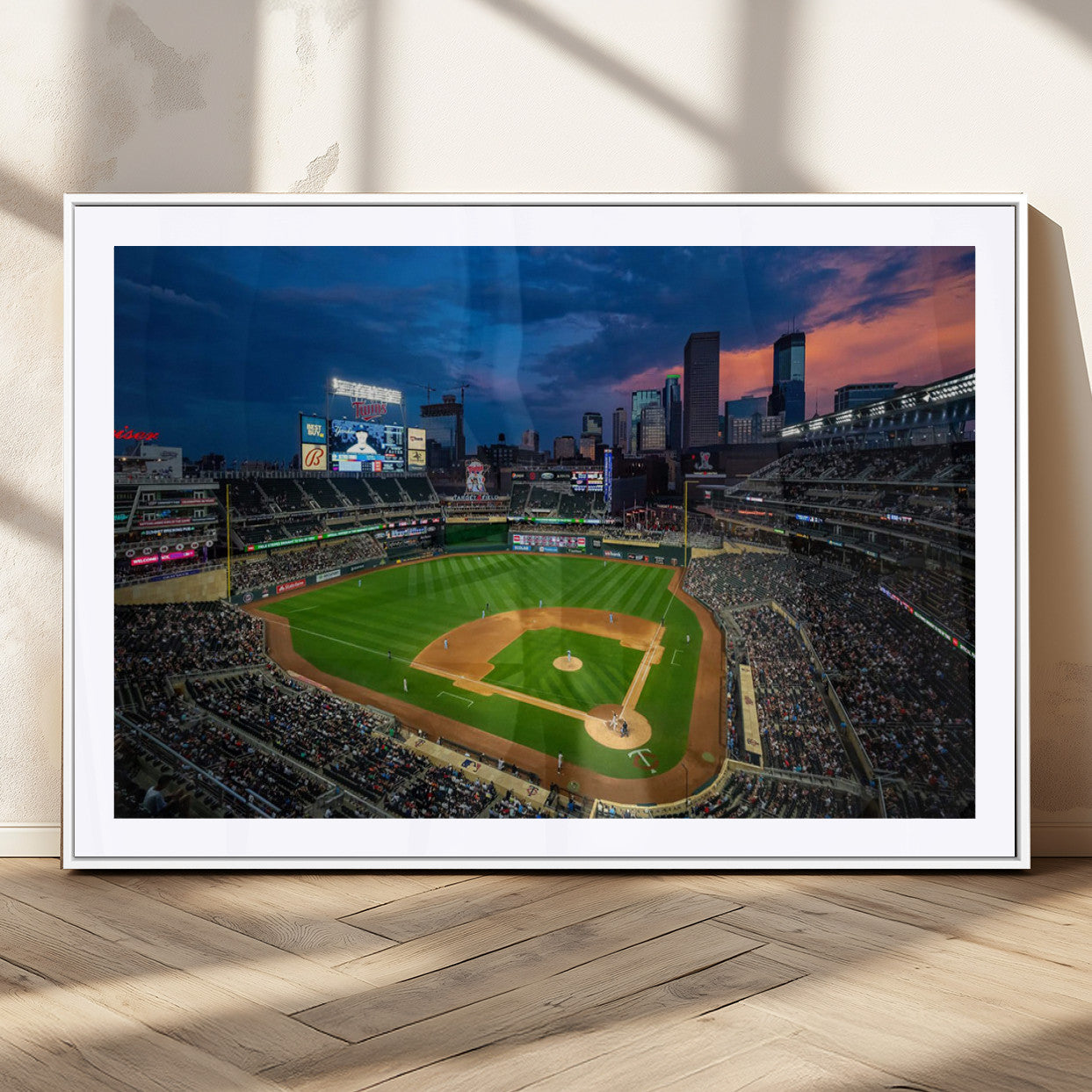 MGC-FP-36x24 - Target Field Wall Art Canvas Print, Baseball Stadium Print, Minneapolis Major League Baseball's