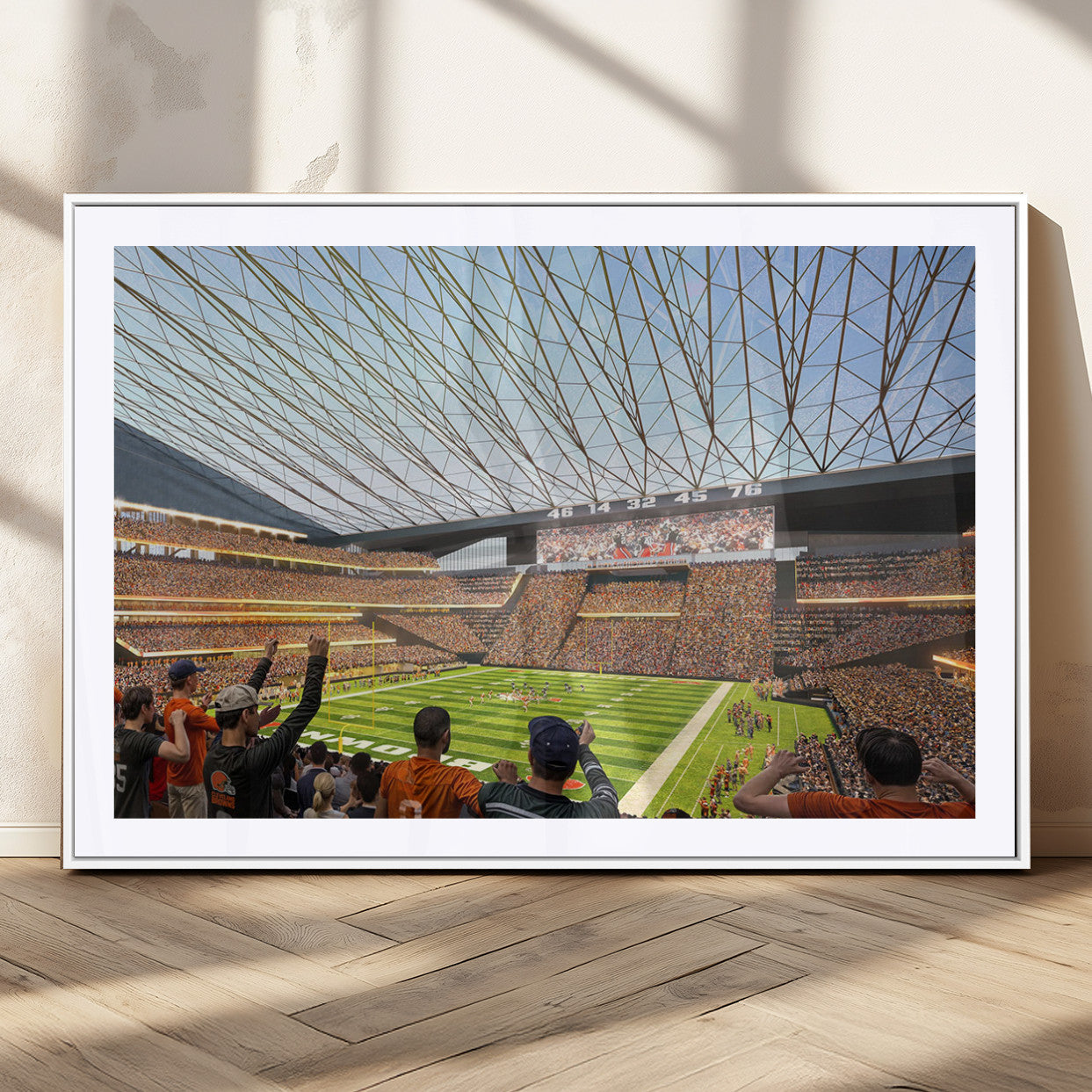 MGC-FP-36x24 - Cleveland Browns Stadium Wall Art - NFL Football Canvas Print