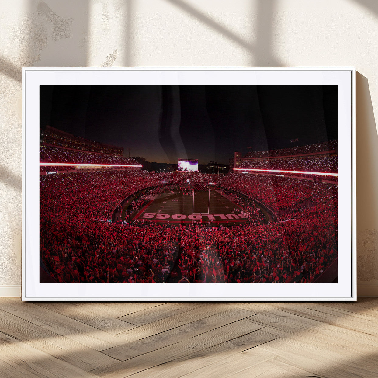 Dooley Stadium Wall Art Print, Sports Arena Canvas Wall Art, Dooley Field at Sanford Stadium Canvas Print, Modern Athletic Field Art Printing