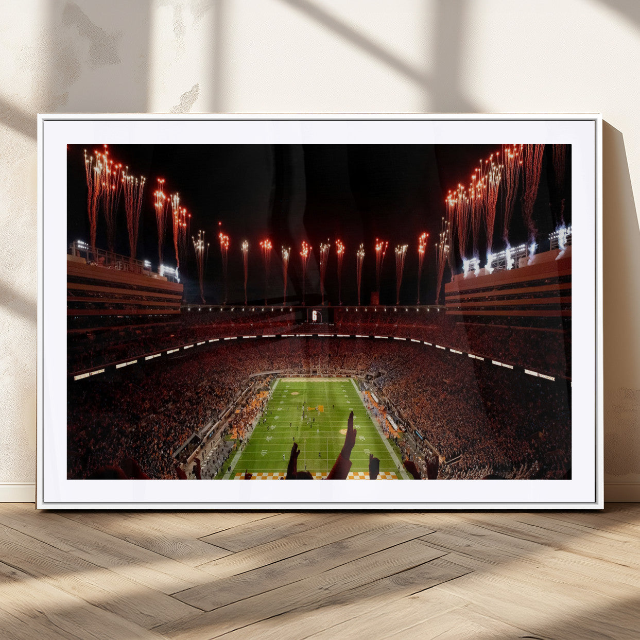 73358115-MGV-CV-36X24-Tennessee Neyland Stadium Wall Art Print, Sports Arena Canvas Wall Art, Panoramic Stadium Canvas Print, Modern Athletic Field Art Printing