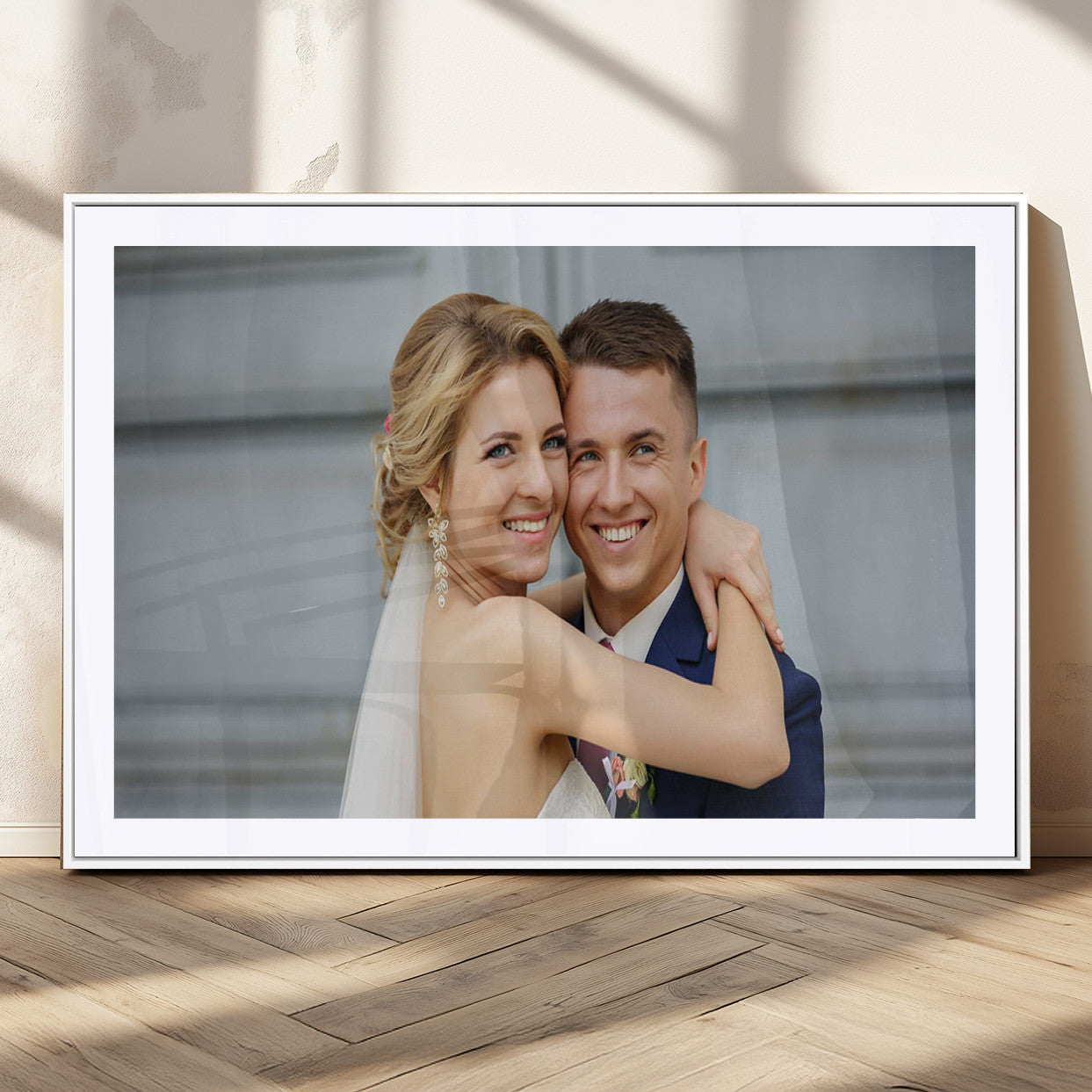 MGC-FP-36x24 - Create Your Own Photo Framed Canvas Print - Custom Personalized Wall Art Print for Gift