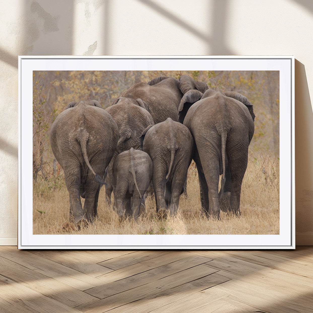 MGC-FP-36x24 - Wild Elephant Wall Art Canvas Print